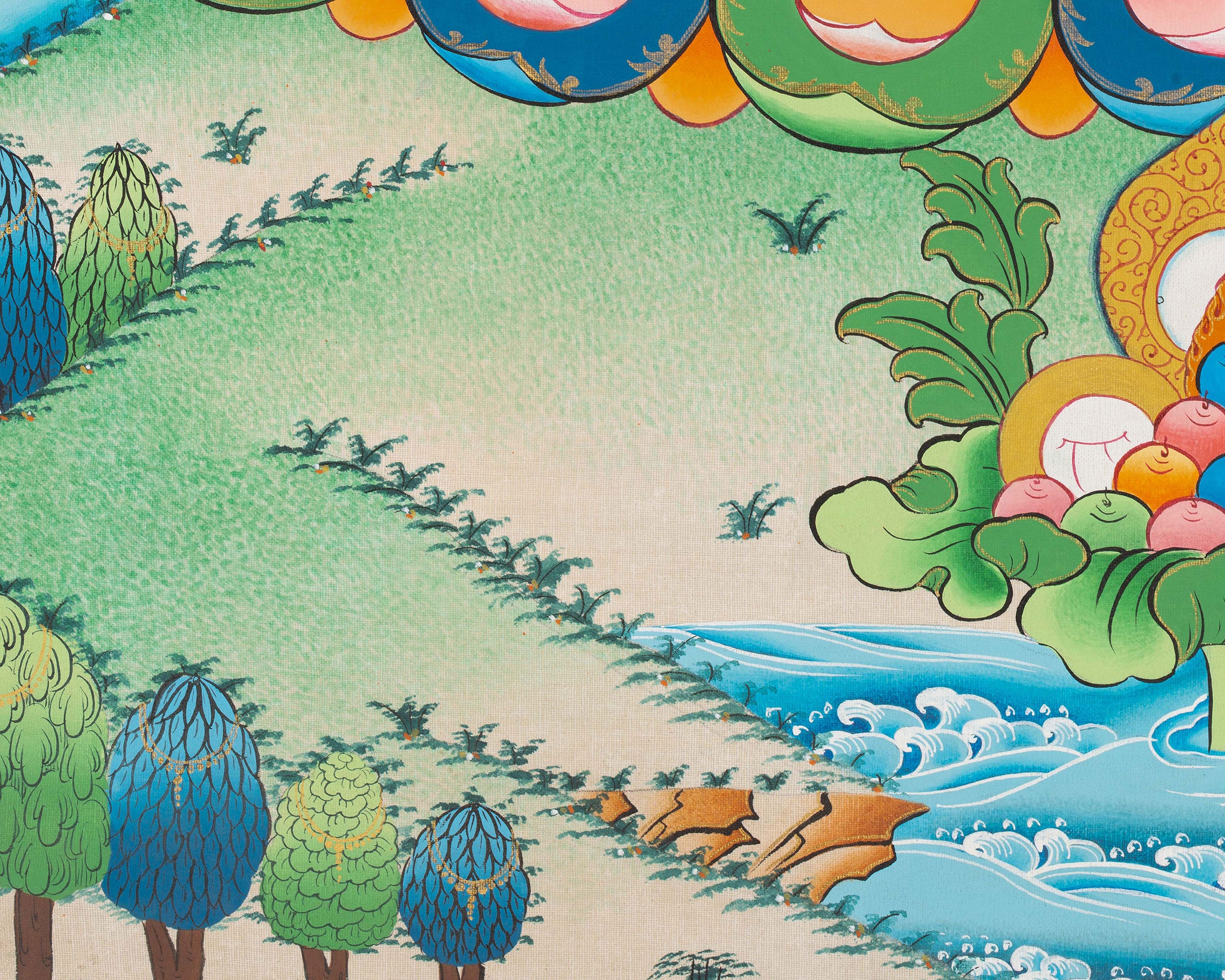 Traditional Chenrezig Thangka | Bodhisattva of Compassion and Protection