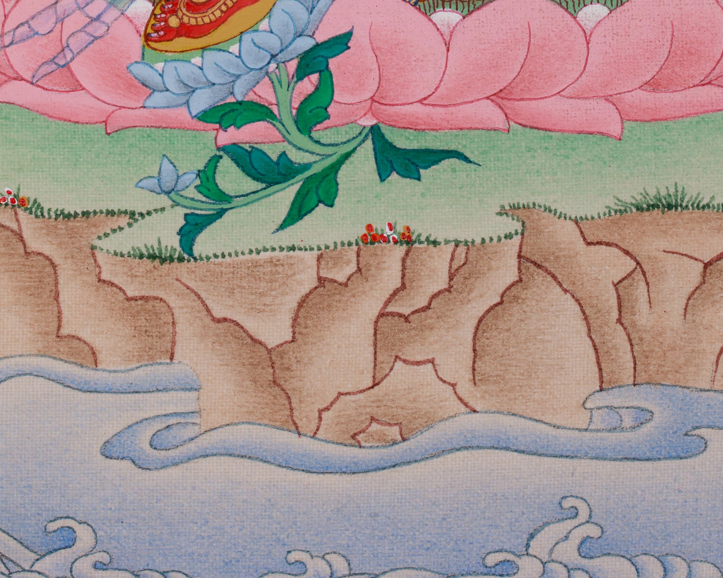 Buddhist Red Tara Thangka | Goddess Who Bestows Power and Wisdom