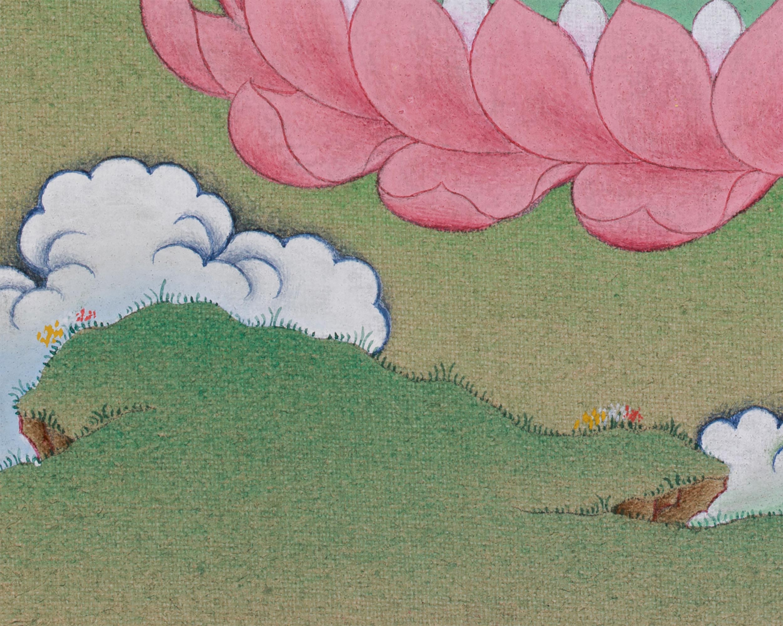 Buddha Amitayus Painting | Tibetan Art for Longevity and Wisdom