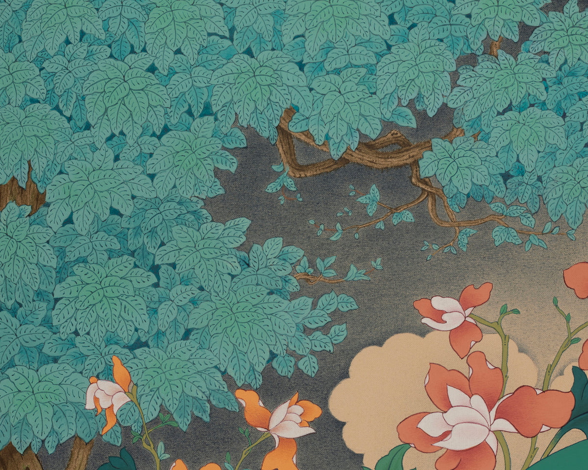 Chenrezig With Vajrapani and Manjushri Art | Symbol of Compassion, Spiritual Strength, and Wisdom