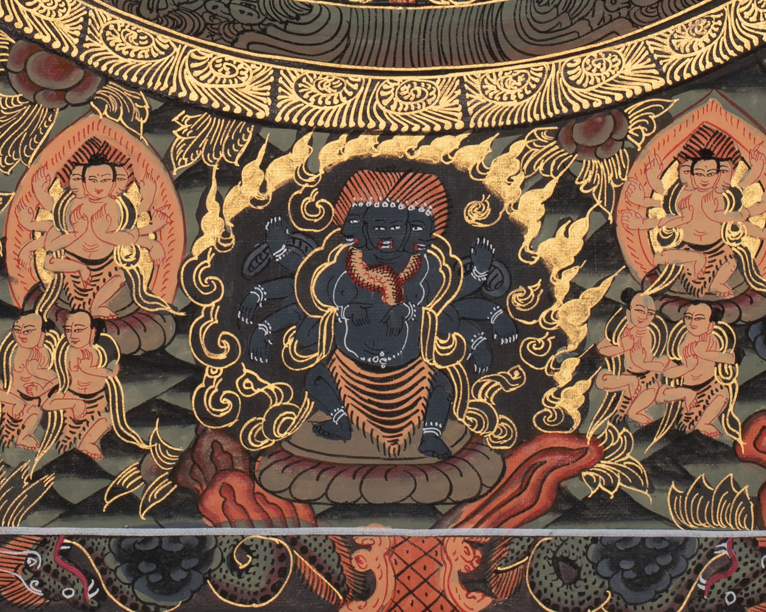 Buddha Shakyamuni Mandala Thangka | Buddhist Mandala Art Featuring Historical Buddha