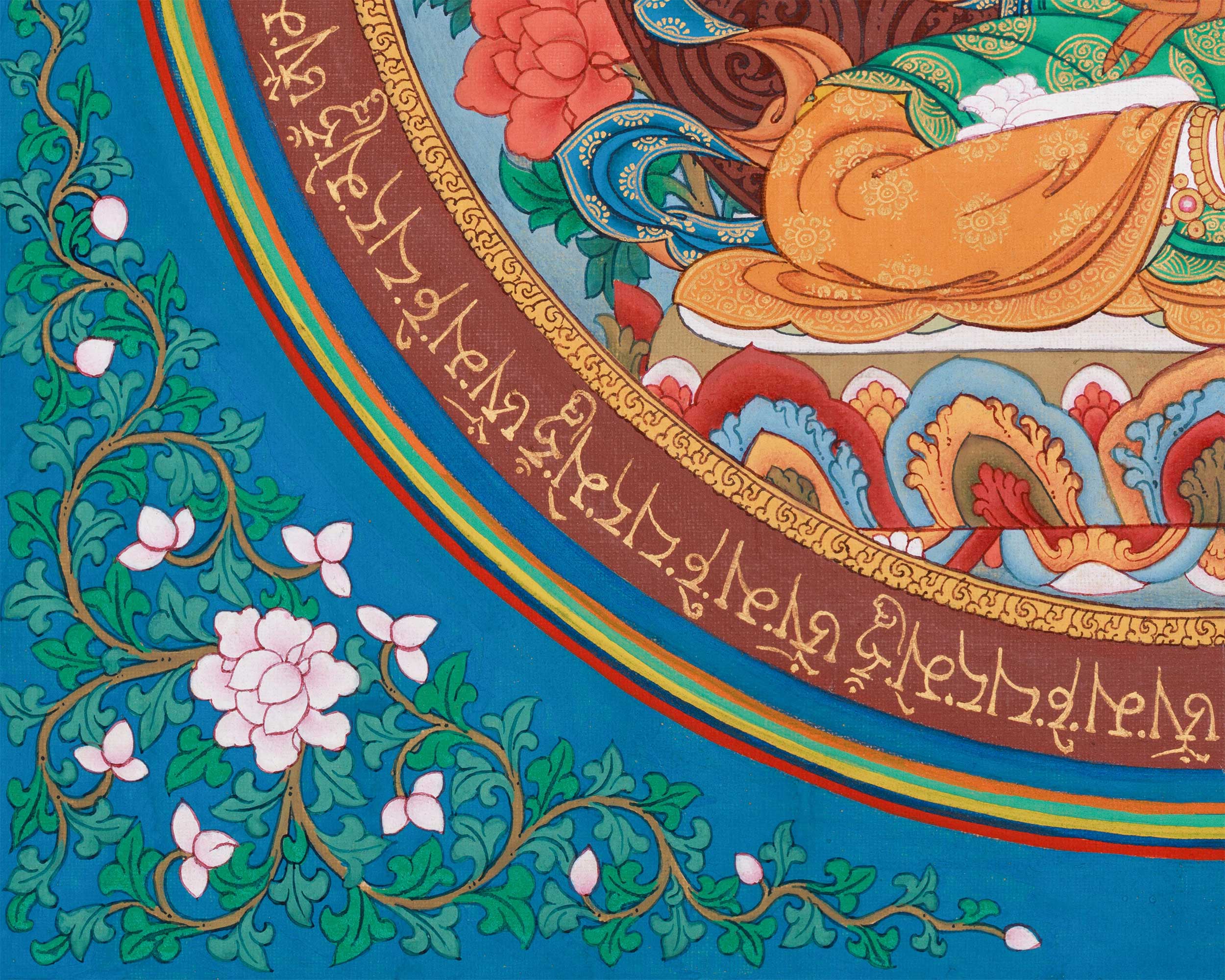 A Unique Depiction of Bodhisattva of Mercy Chenrezig | Sacred Mandala of Infinite Compassion