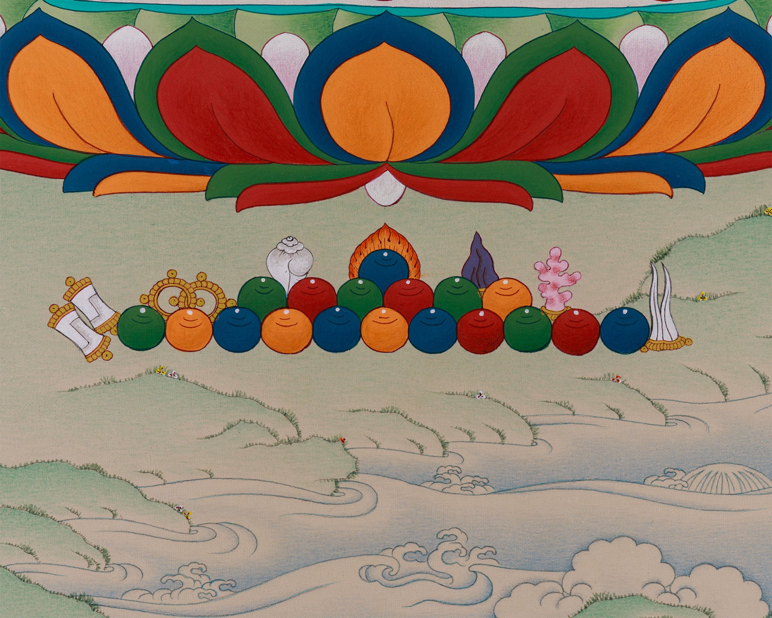 Lapis Lazuli Medicine Buddha Thangka | Buddha For Health and Protection