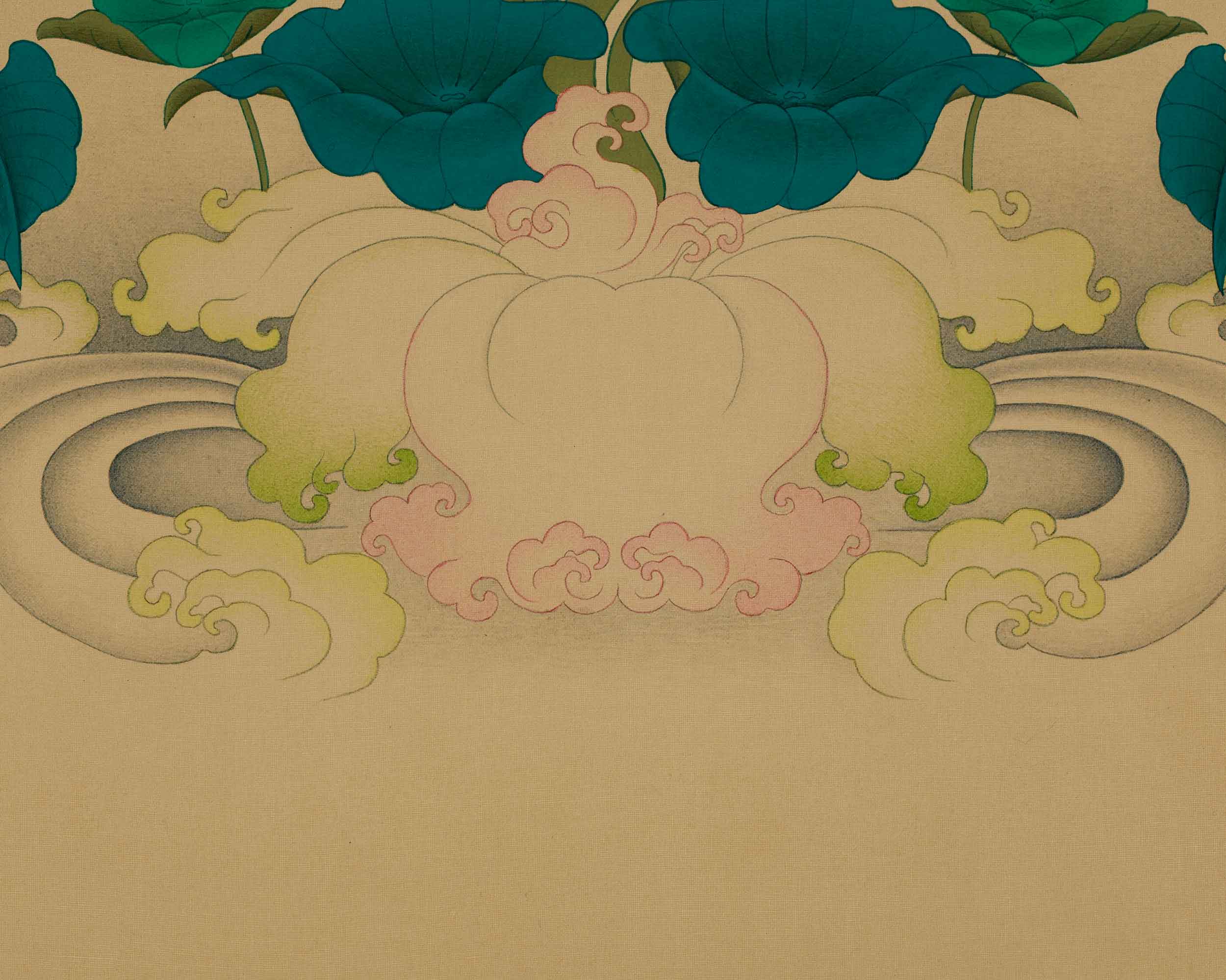 Chenrezig Buddhist Thangka Print | Bodhisattva Deity | Compassion Buddha