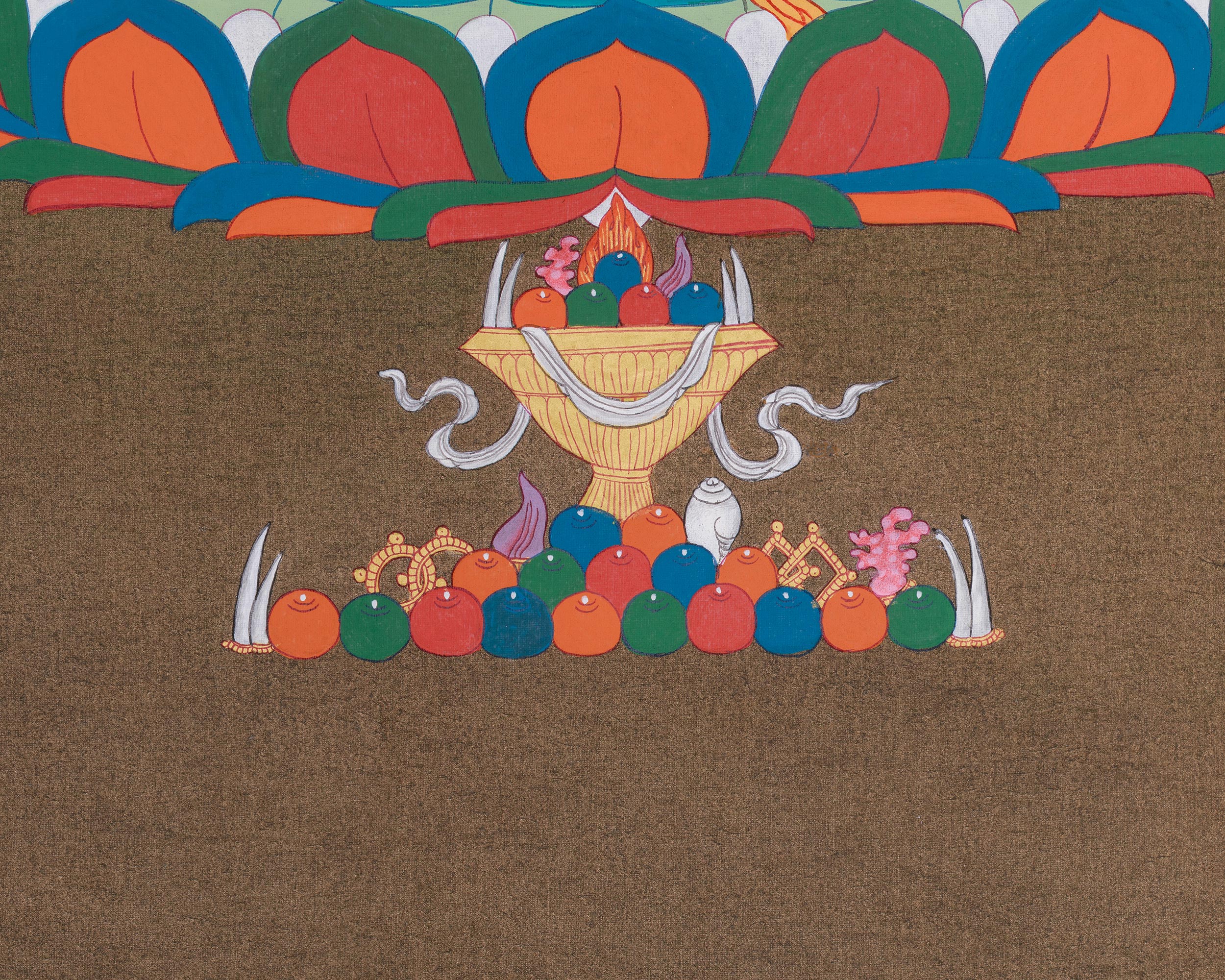 Tibetan Dorje Sempa Painting | Buddha of Purification | Cleansing of Negative Karma