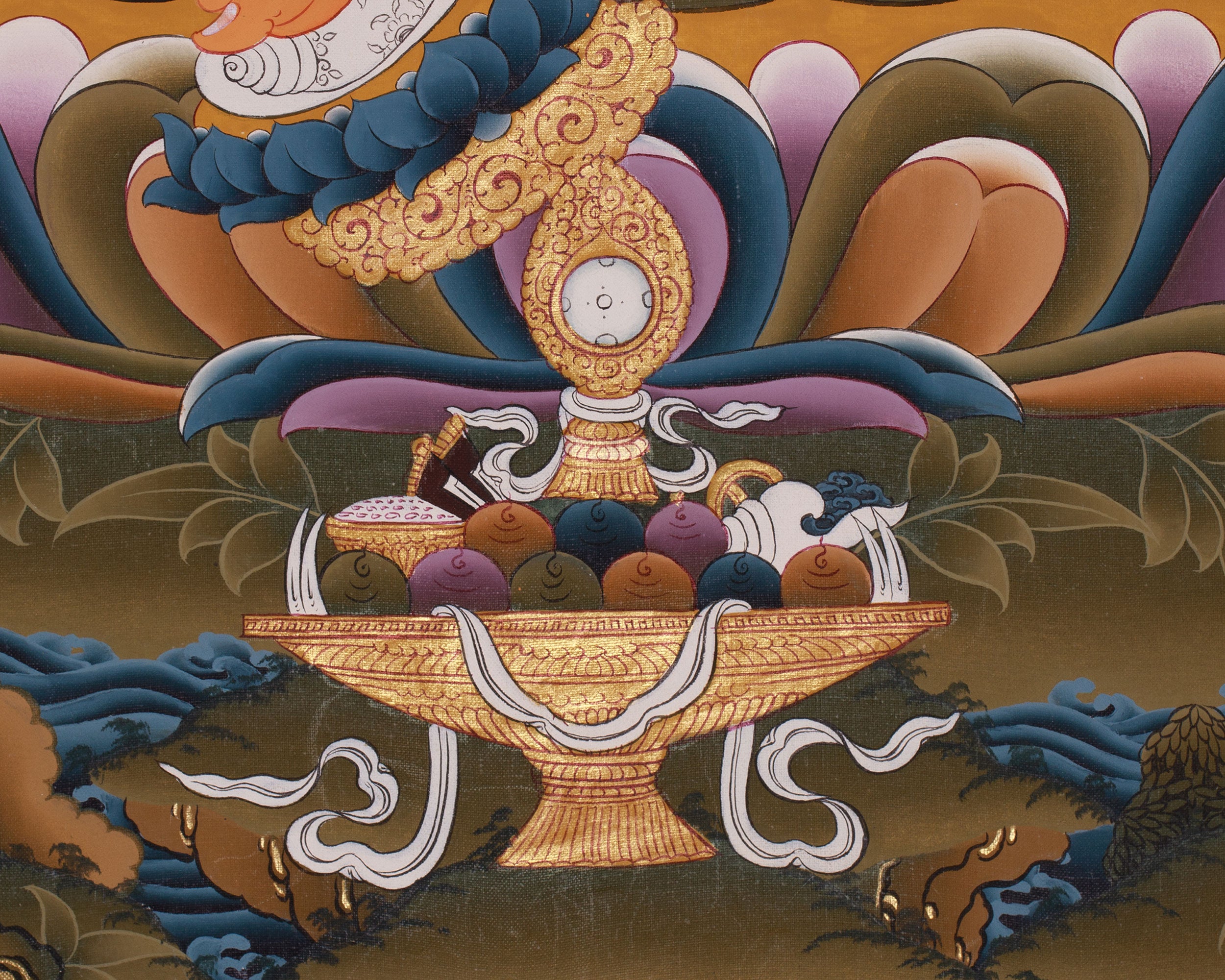 Wealth Deity Dzambhala Artwork |  The Wealth Deity of Tibetan Buddhism