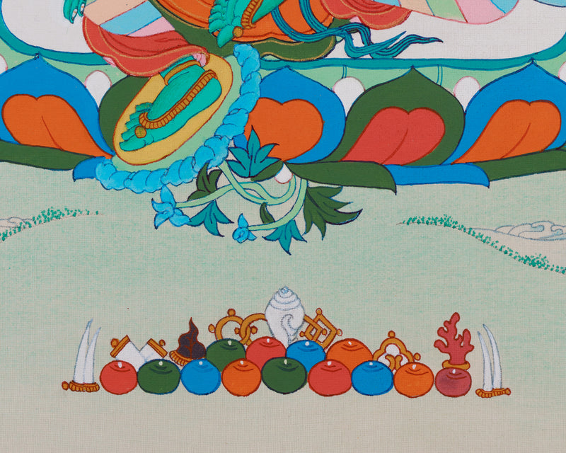 Perfect Green Tara Meditation Thangka