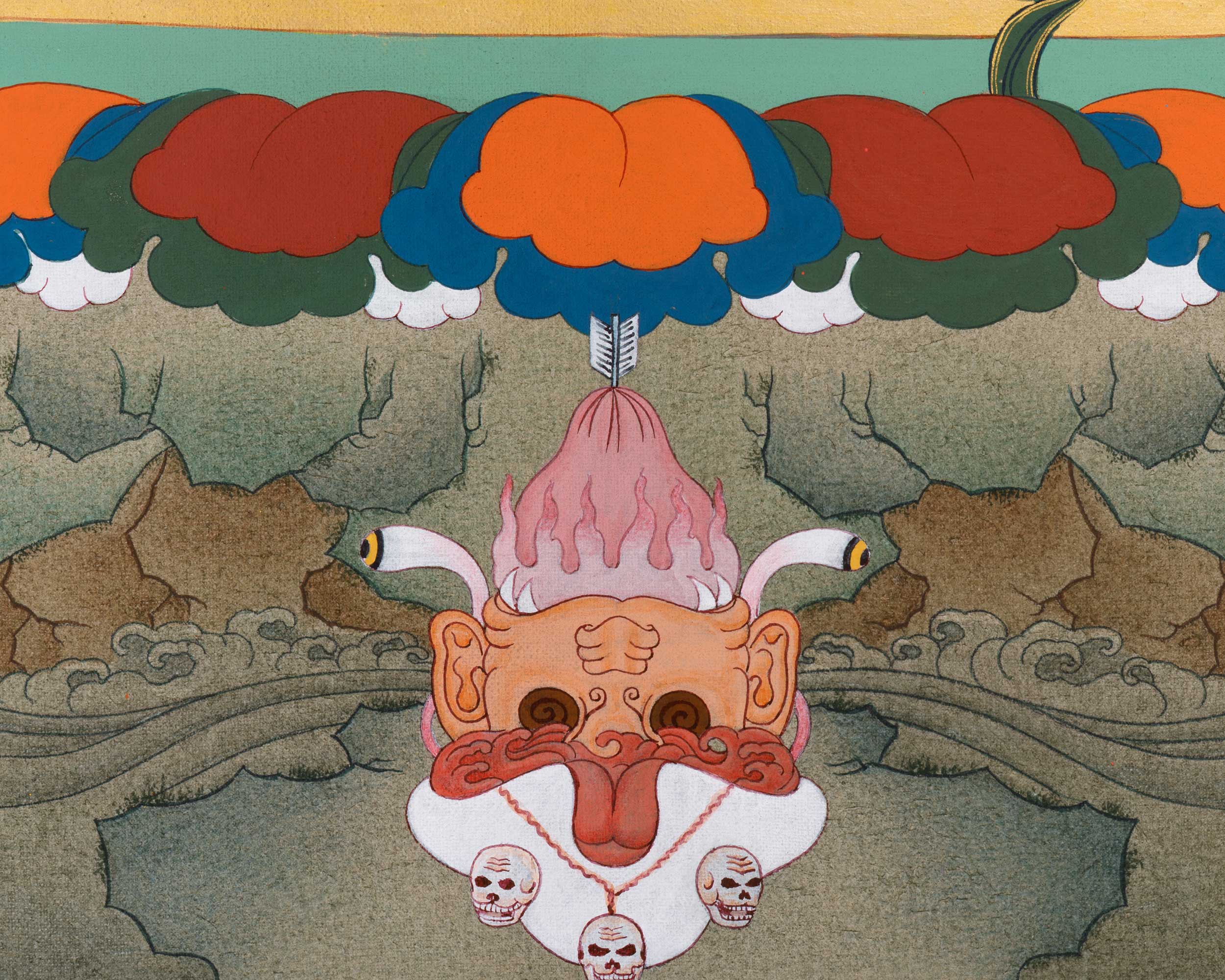 Fierce Vajrayogini Dakini Thangka | Tibetan Tantric Deity Painting