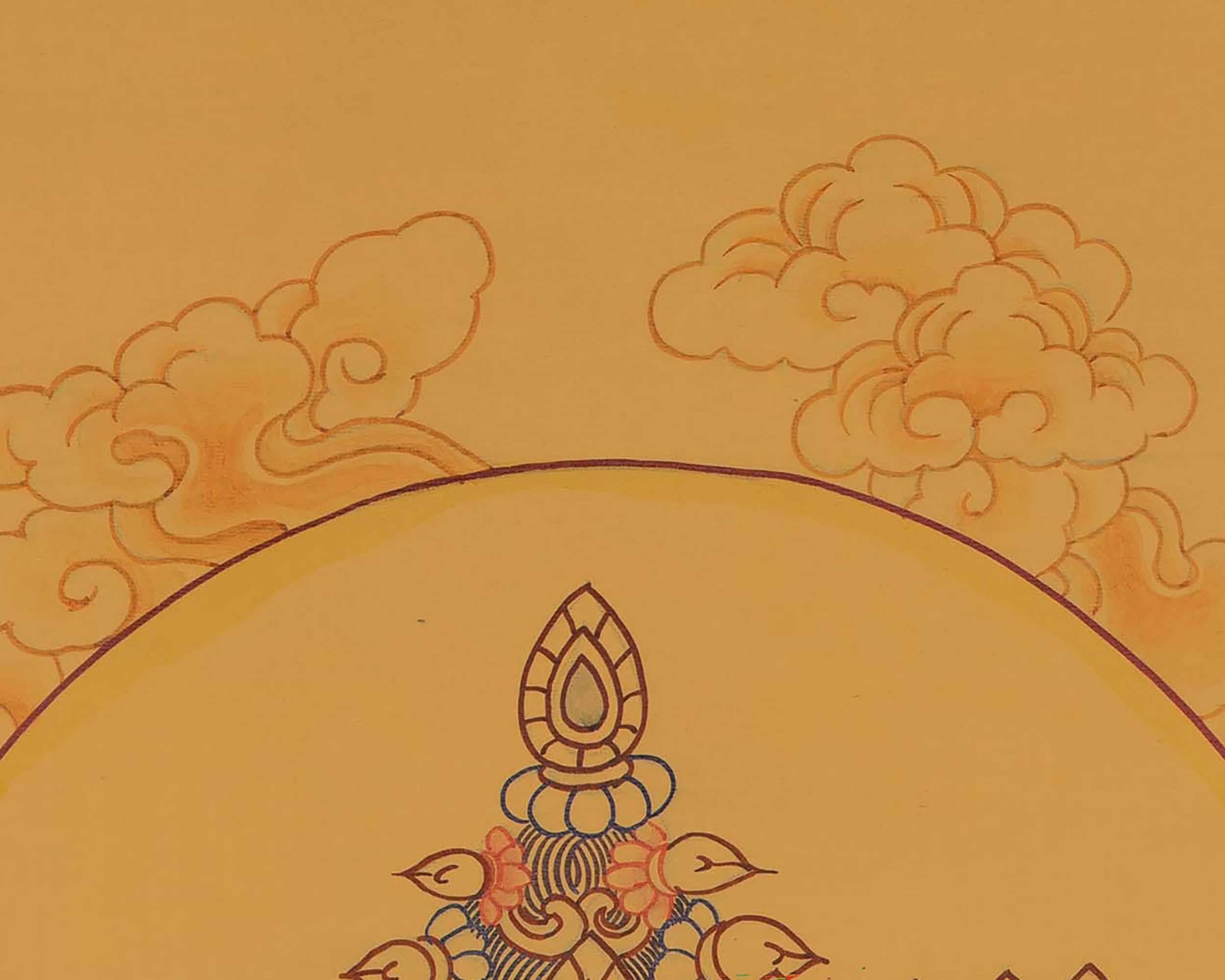 Cosmic Buddha Vairocana | Tibetan Thangka Painting