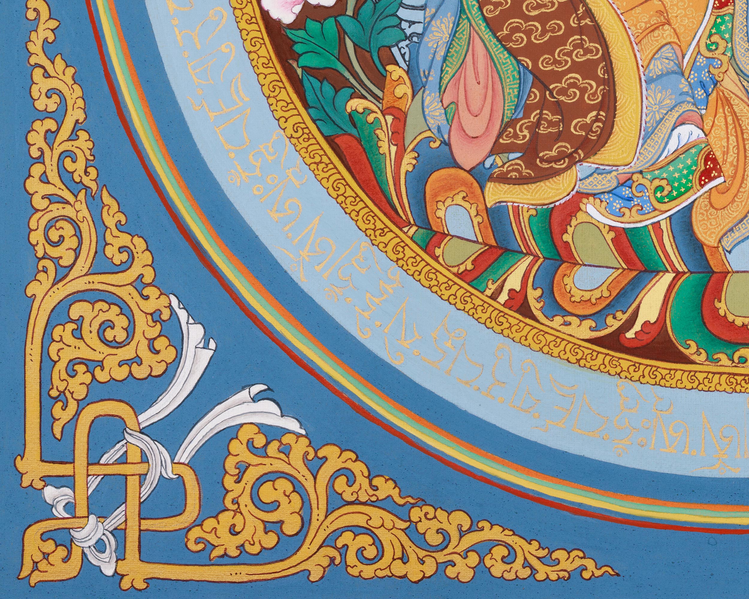 Authentic Padmasambhava Mandala Painting | Guru Rinpoche, the Spiritual Protector and Tantric Master