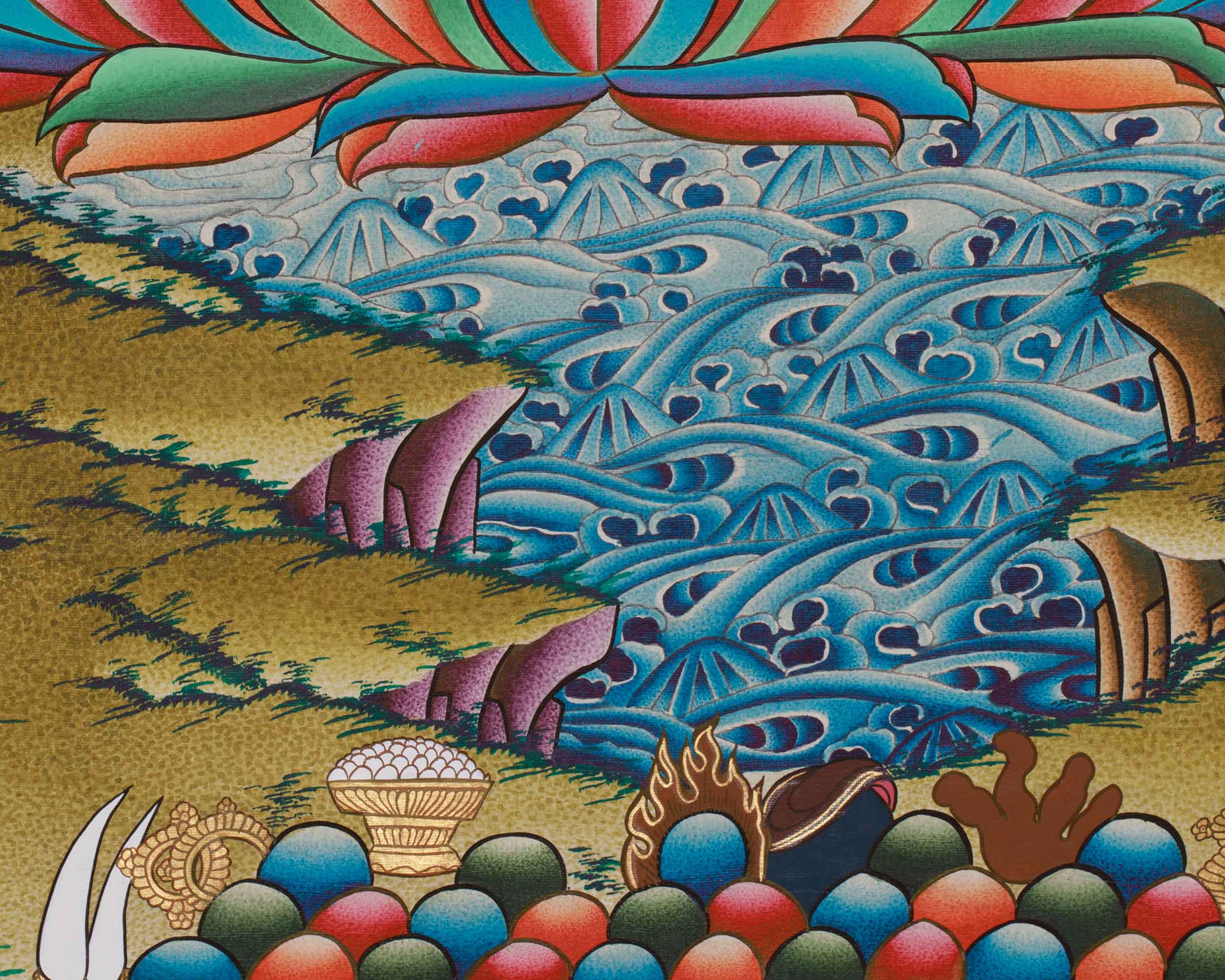 Shakyamuni Buddha Thanka | A Sacred Representation of the Buddha’s Enlightenment