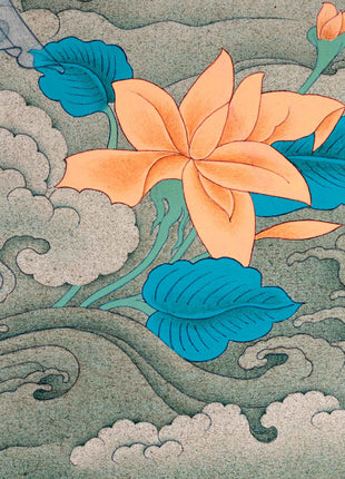 Chenrezig's Four Arms of Compassion | Avalokiteshvara Thangka | Sacred Meditative Art