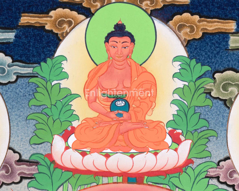 Manjushri Wisdom Bodhisattva | Chenrezig and Vajrapani | Five Dhyani Buddhas