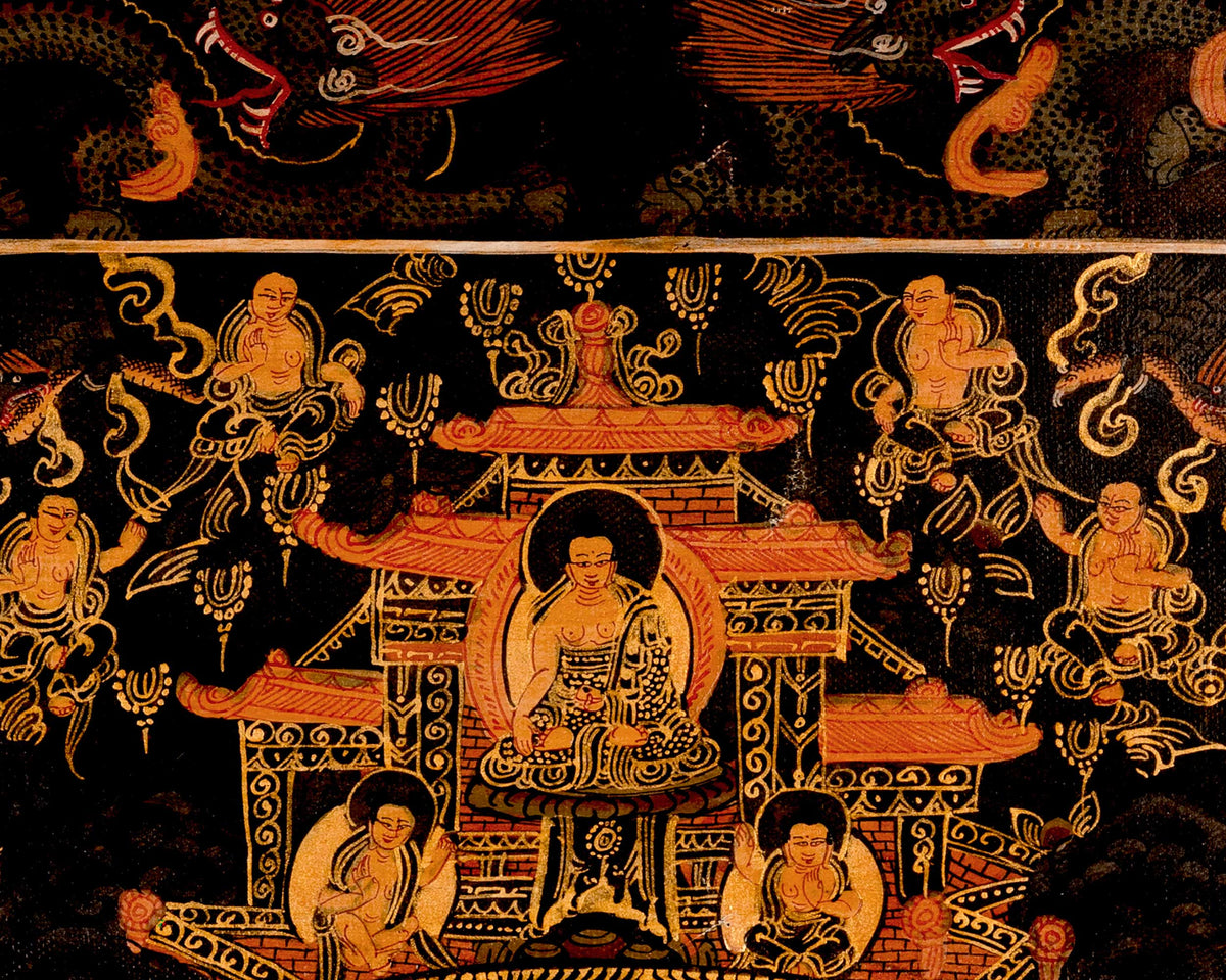 Buddha Mandala Art | Traditional Tibetan Thangka | Wall Decors