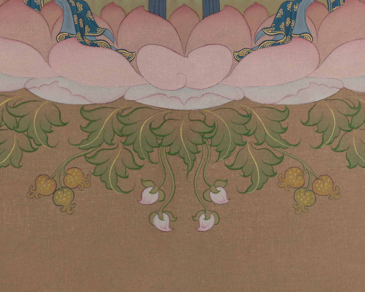 Vajrasattva Buddhist Painting | Dorje Sempa of Inner Cleansing and Purification Art