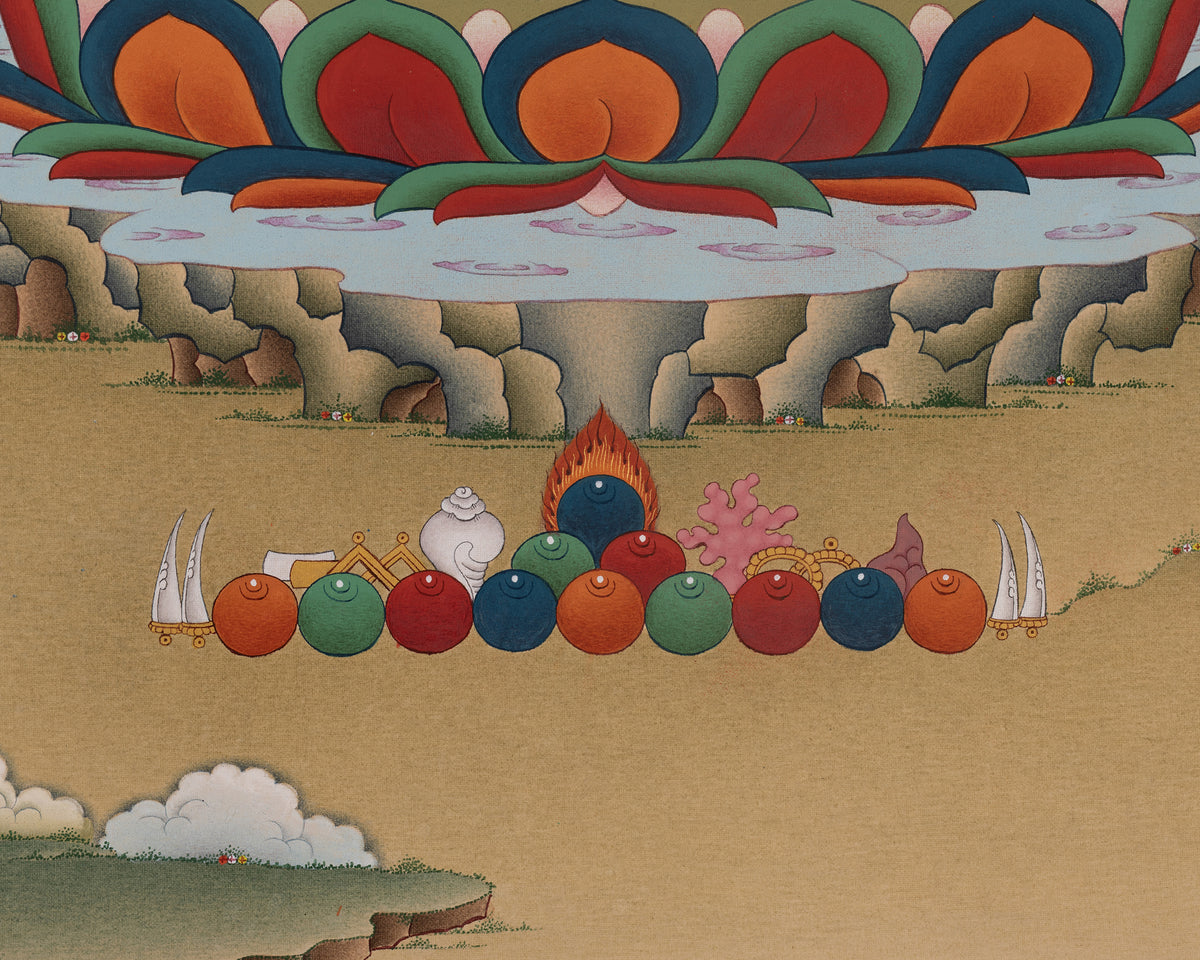 Shakyamuni Buddha Buddhist Thangka | Sacred Artwork of Enlightenment and Wisdom