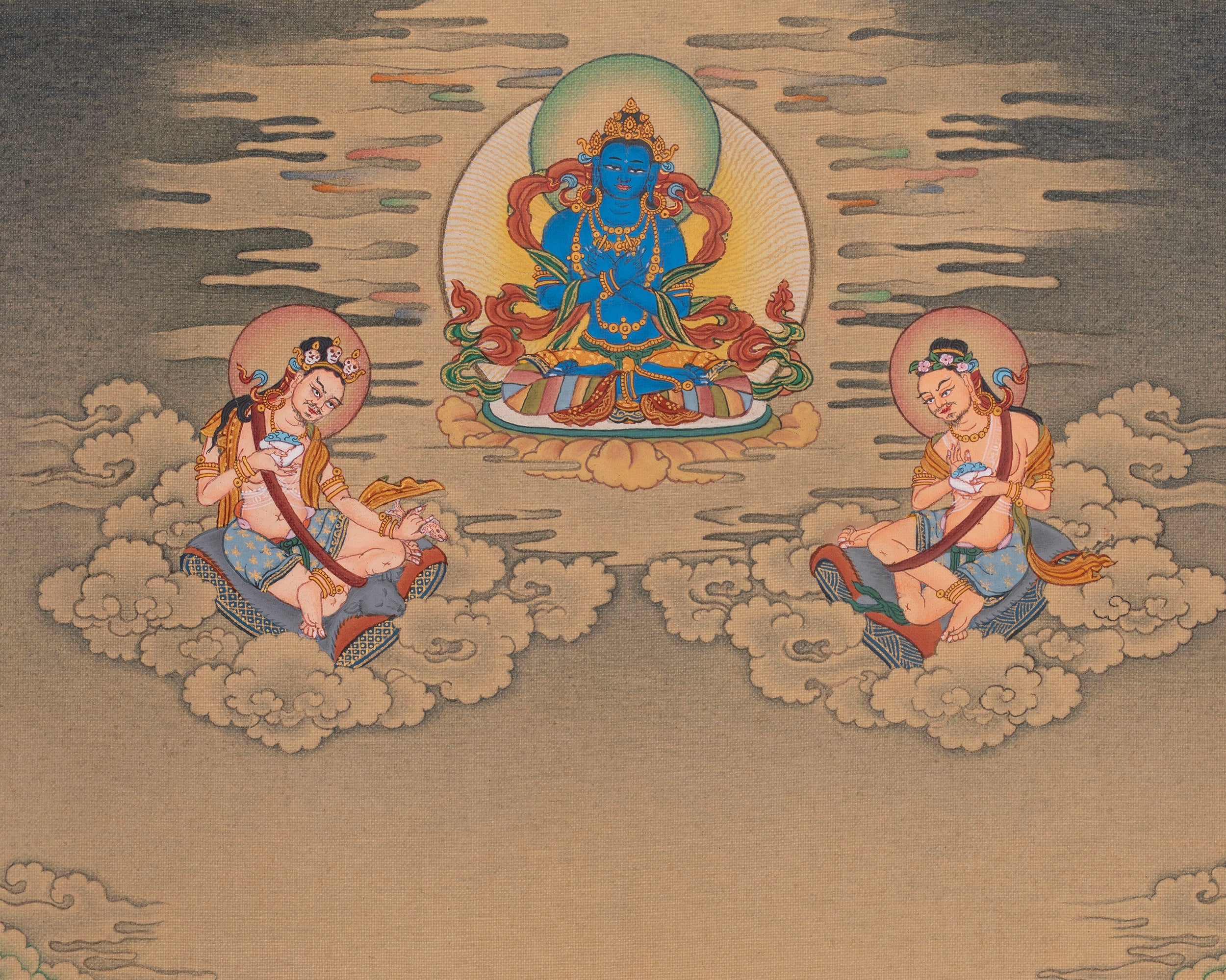 Marpha Kagyu Lineage Art | Tibetan Meditation Master Thangka | Spiritual Gift