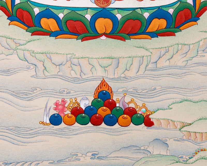 Wisdom Buddha: Manjushri Thangka