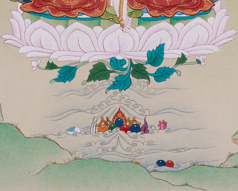 Small Vajrasattva Thangka from Enlightenment Studio