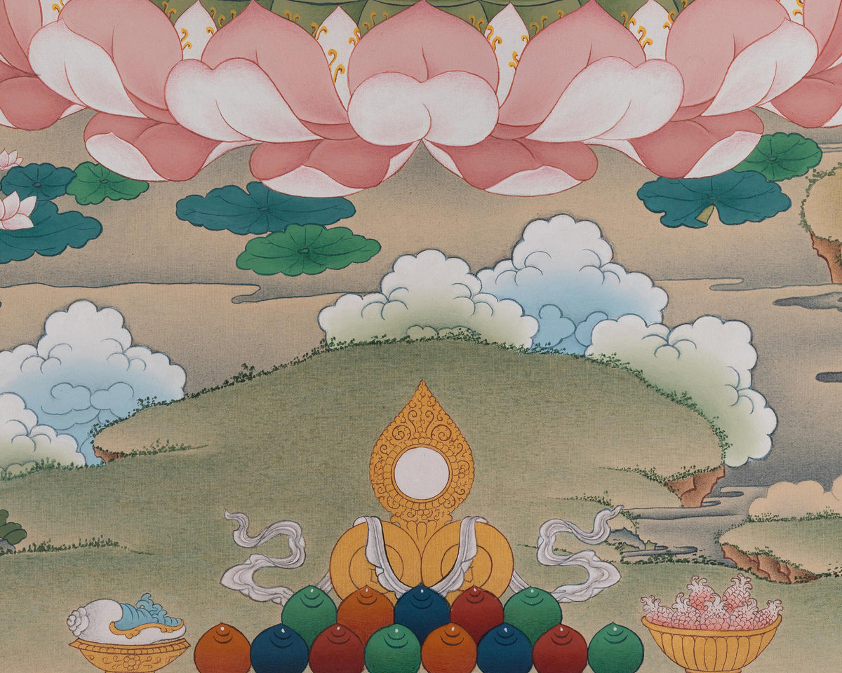 Compassion Deity Four Armed Chenrezig | Embodies the Boundless Compassion of All Buddhas