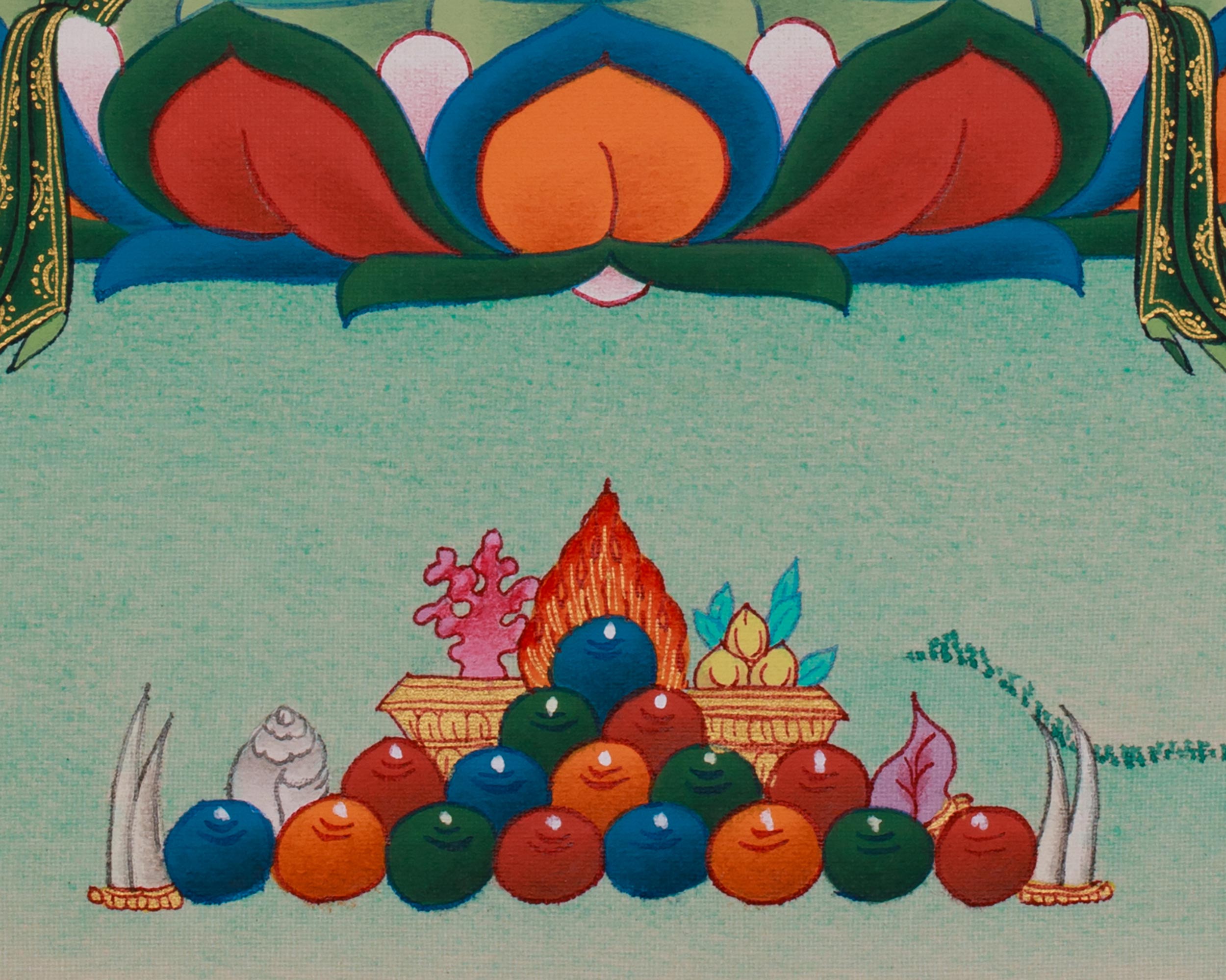 White Tara Buddhist Artwork | The Compassionate Goddess of Longevity