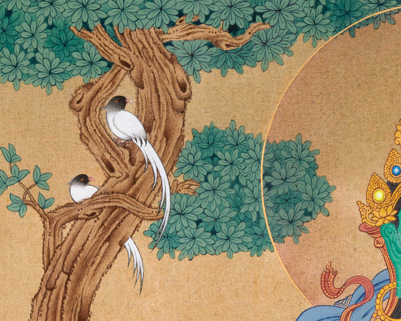 Green Tara Devotional Print | Digital Artwork Of The Mother of Liberation | Buddhist Gift Ideas