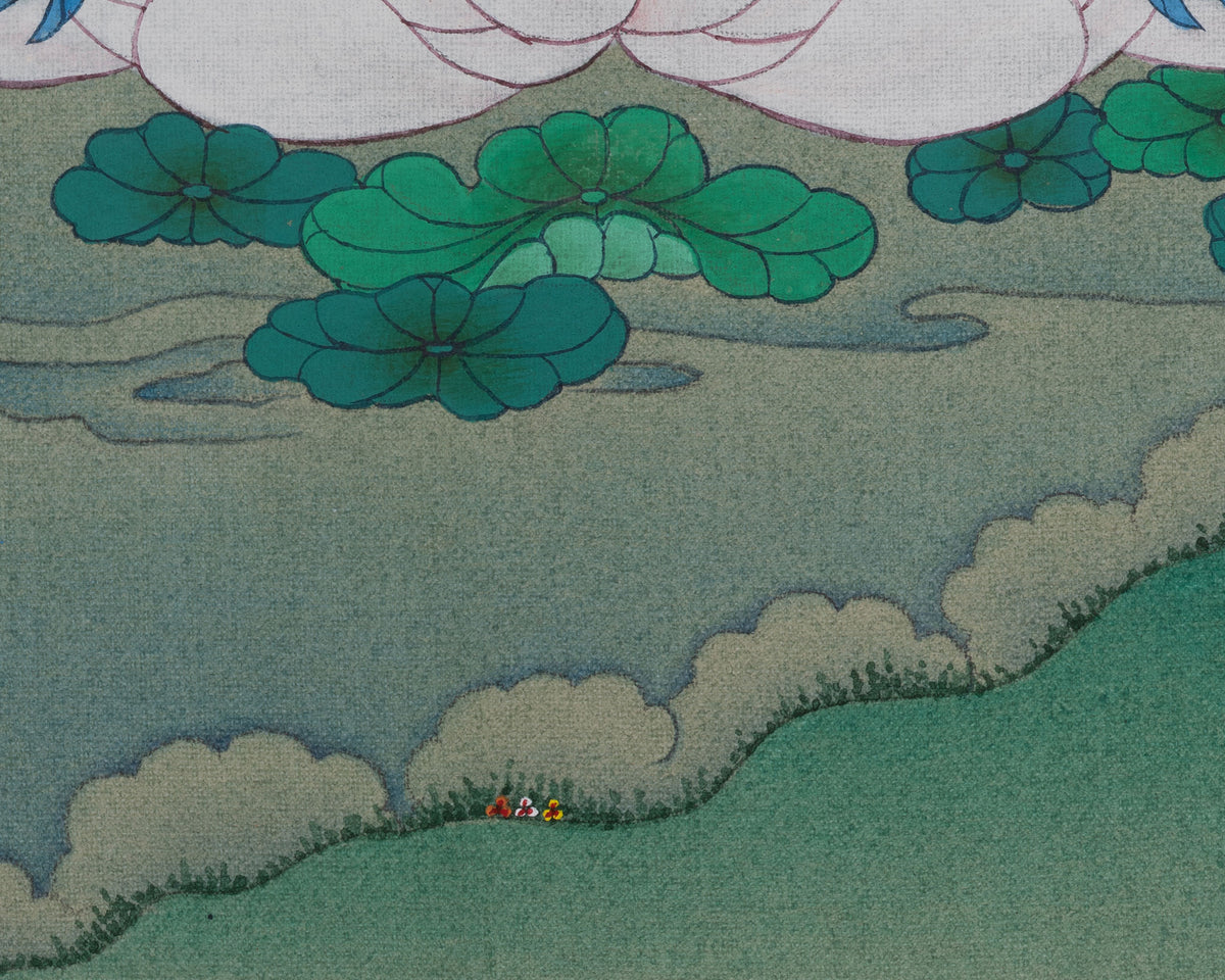 Manjushri Meditation Art | Bodhisattva of Wisdom and Enlightened Knowledge