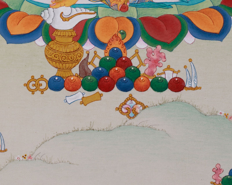 Guardian of Wealth, Dzambhala Thangka | Protector of Prosperity