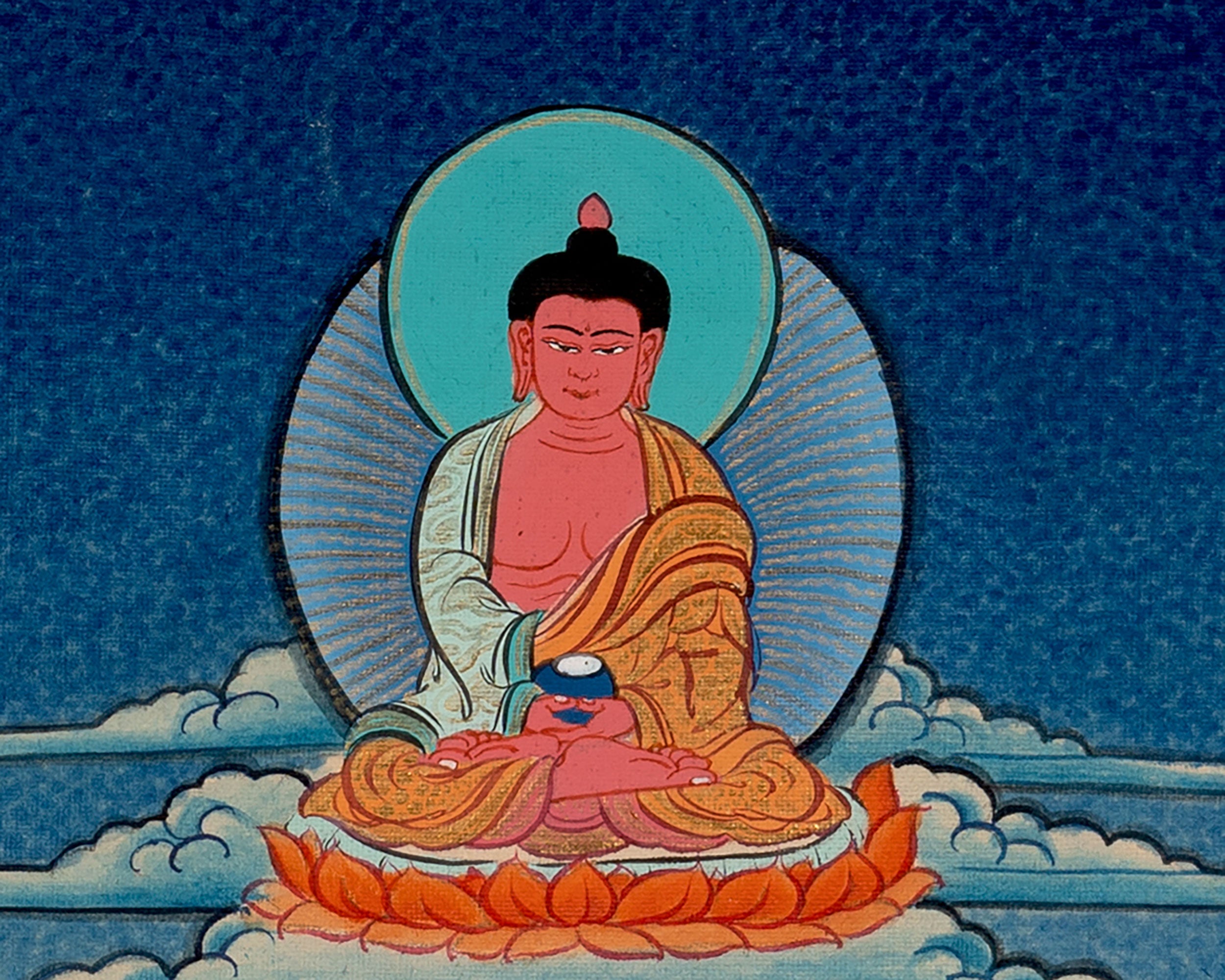 White Tara Thangka Painting | Religious Buddhist Art | Wall Decors