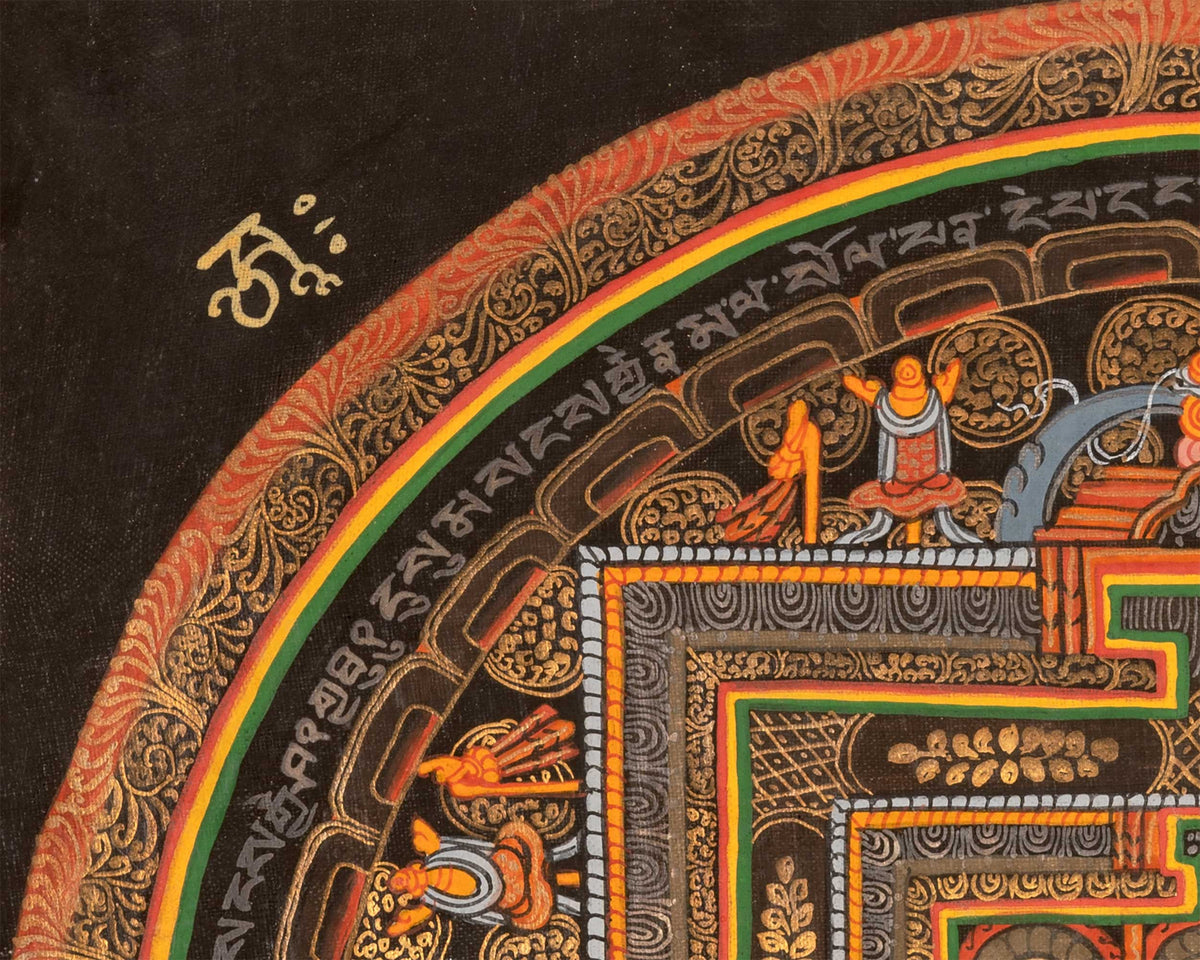 Mantra Mandala Thangka |  Wall Decoration Painting