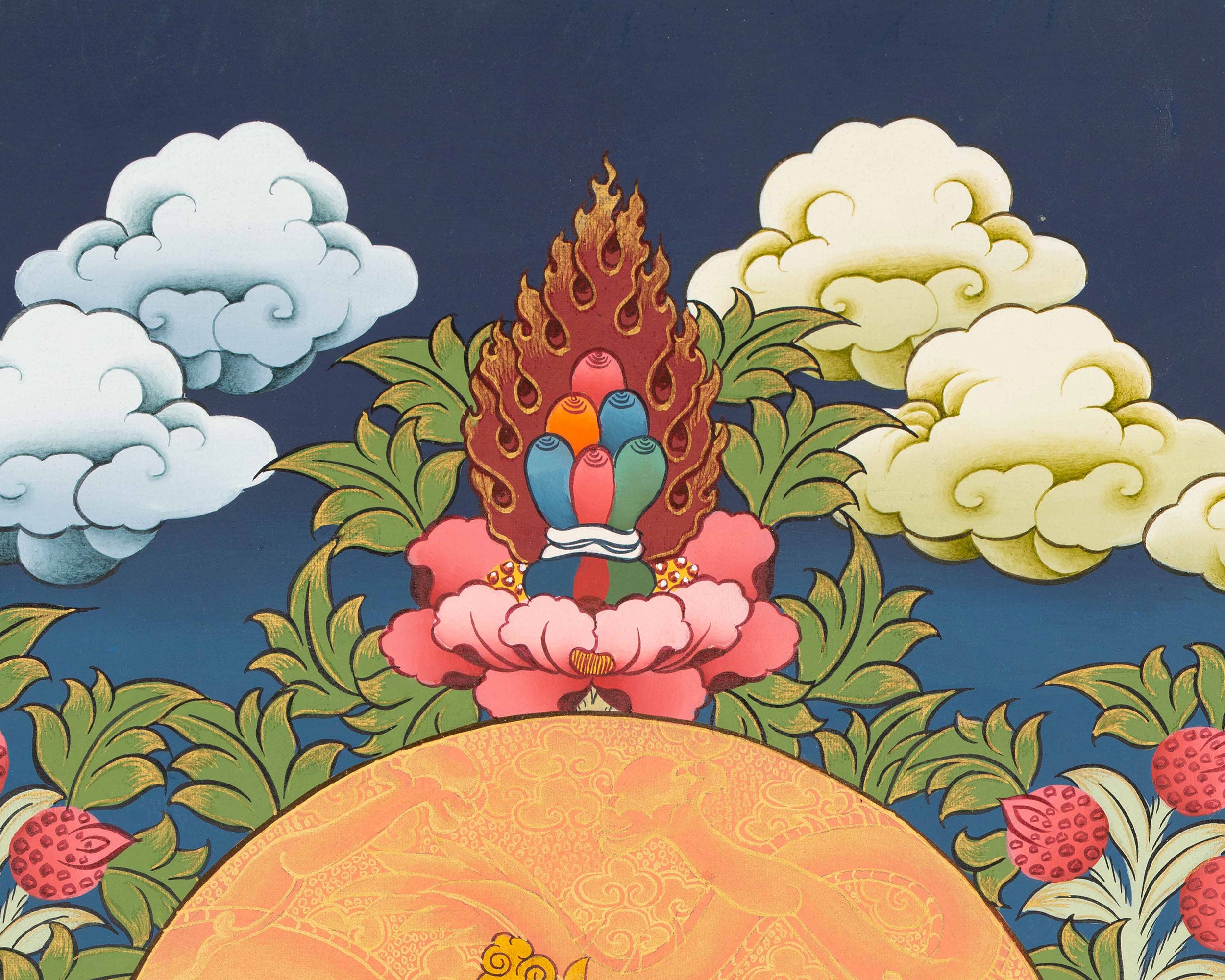 Traditional Goddess Green Tara Painting | Mother of Compassion and Swift Protector