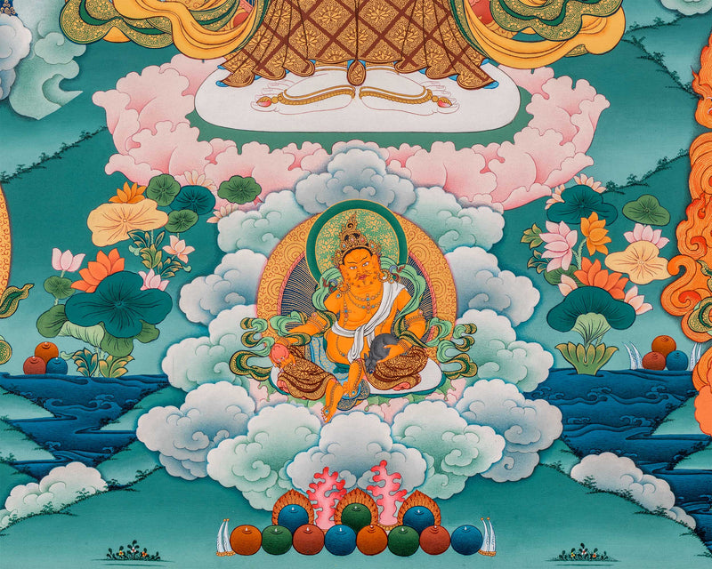 Thousand-Armed Chenresig Thangka Print | Bodhisattva of Compassion | Artwork Of Avalokiteshvara