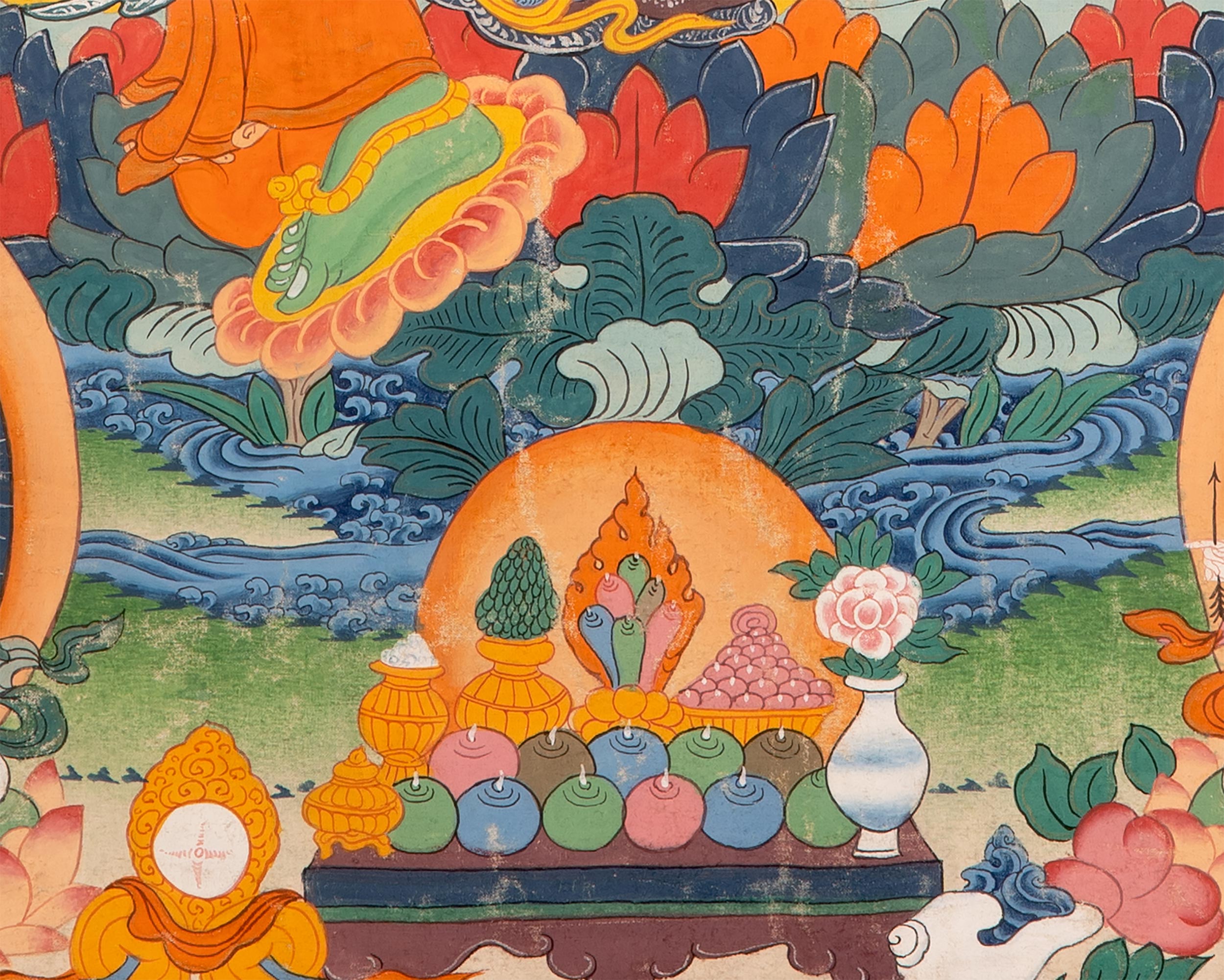 Original Green Tara in Brocade | The Compassionate Goddess of Healing and Protection
