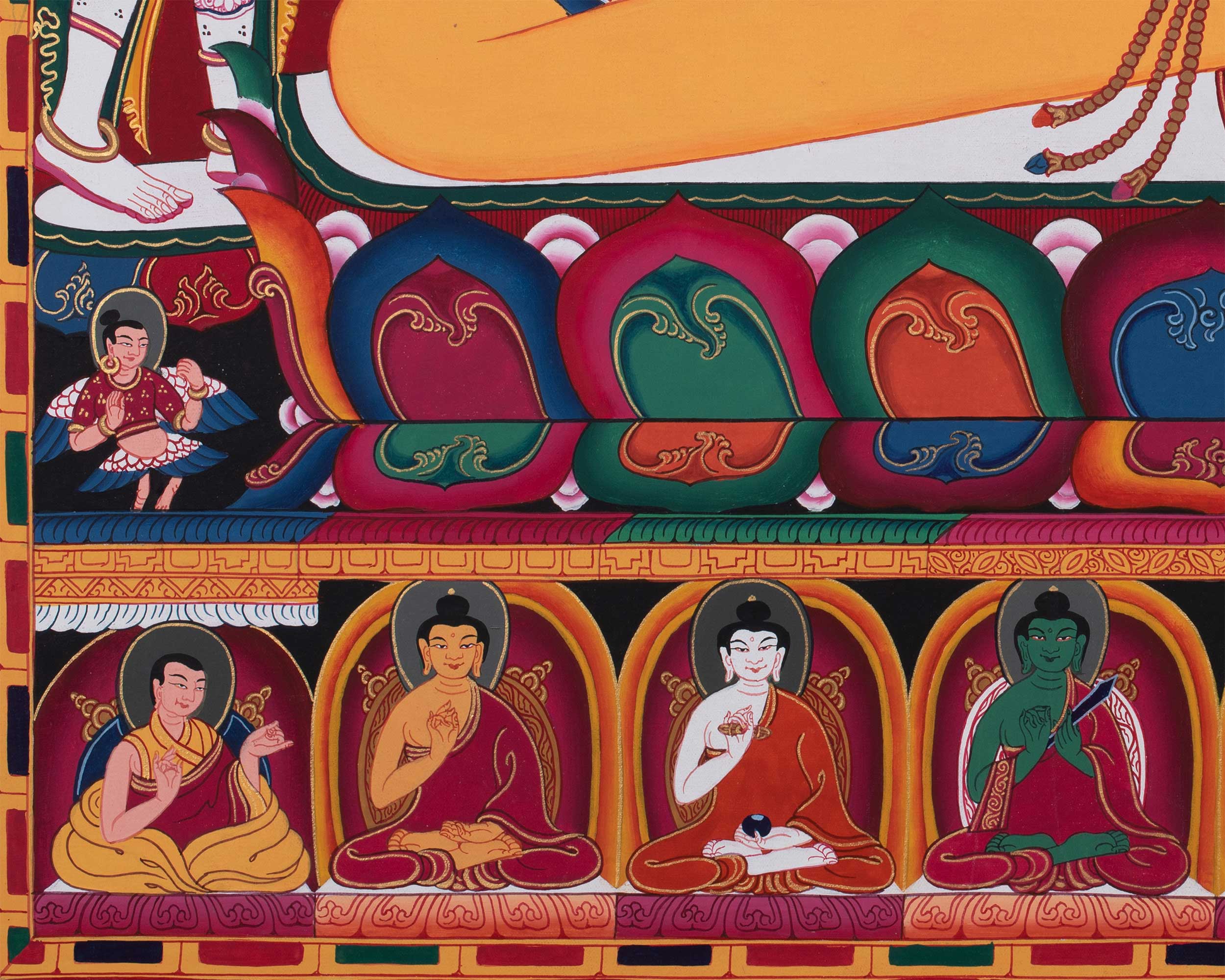 Buddha Amoghasiddhi Thangka | One of the Dhyani Buddhas
