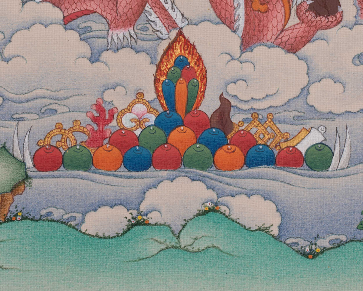 Hand-Painted Cundi Thangka | Mother of Seven Kotis of Buddhas