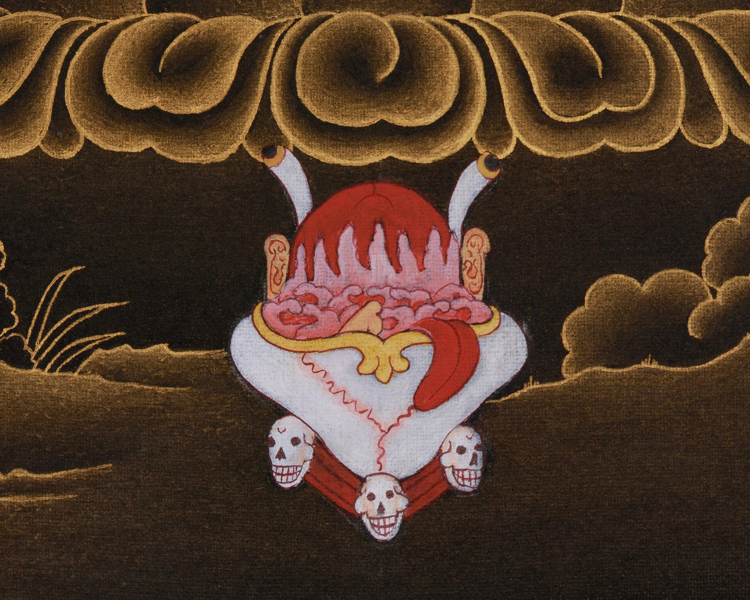 Wrathful Deity Vajrakilaya Thangka | Tibetan Tantric Deity | Fierce Compassion