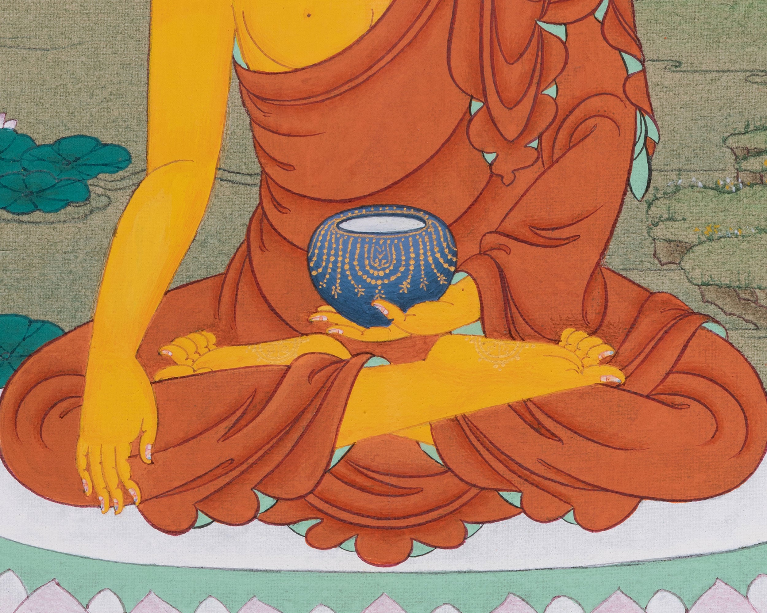 Historical Buddha Thangka | Symbol of Enlightenment