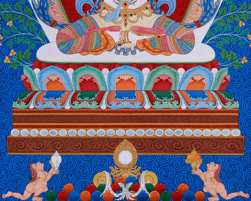 Avalokiteshvara Chenresig Thangka | Bodhisattva of Compassion in Tibetan Art Tradition