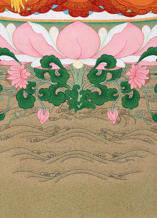 Enlightened Shakyamuni Buddha Thangka Painting | Hand-painted in Enlightenment Studio