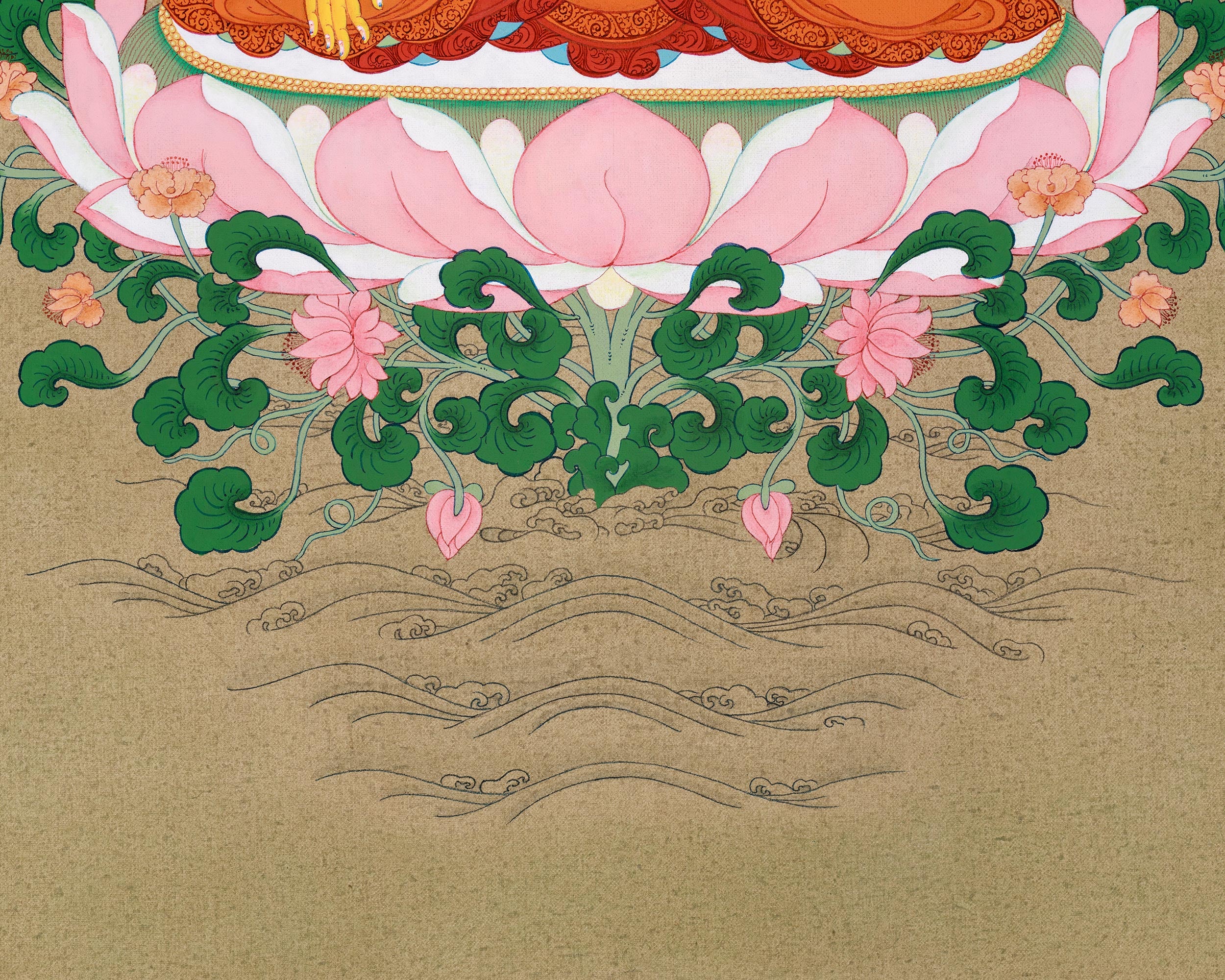 Enlightened Shakyamuni Buddha Thangka Painting | Hand-painted in Enlightenment Studio