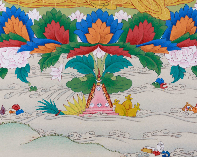 Guru Padmasambhava Rainbow Body Thangka