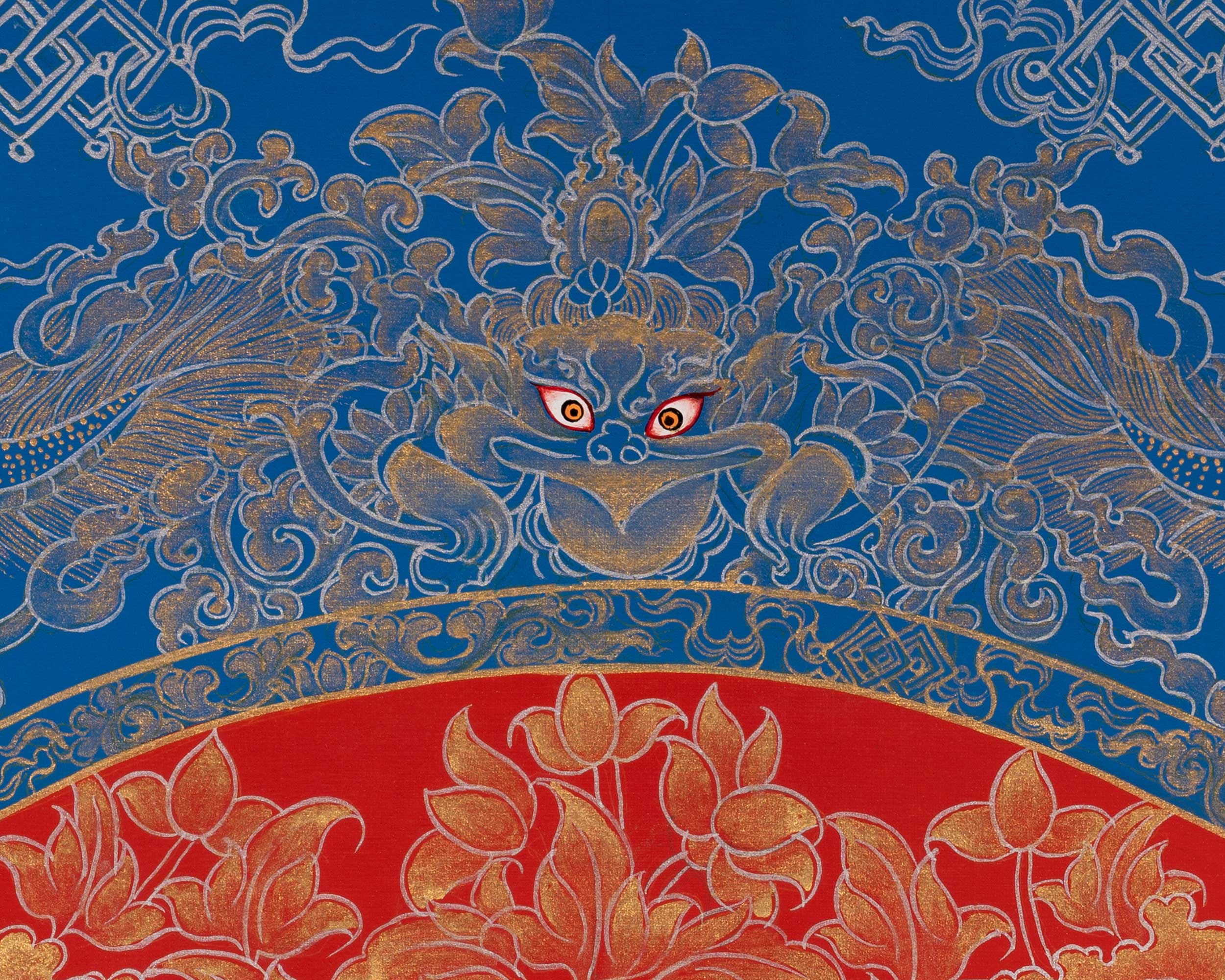 Buddha Shakyamuni Thangka | Religious Buddhist Painting | Wall Decors