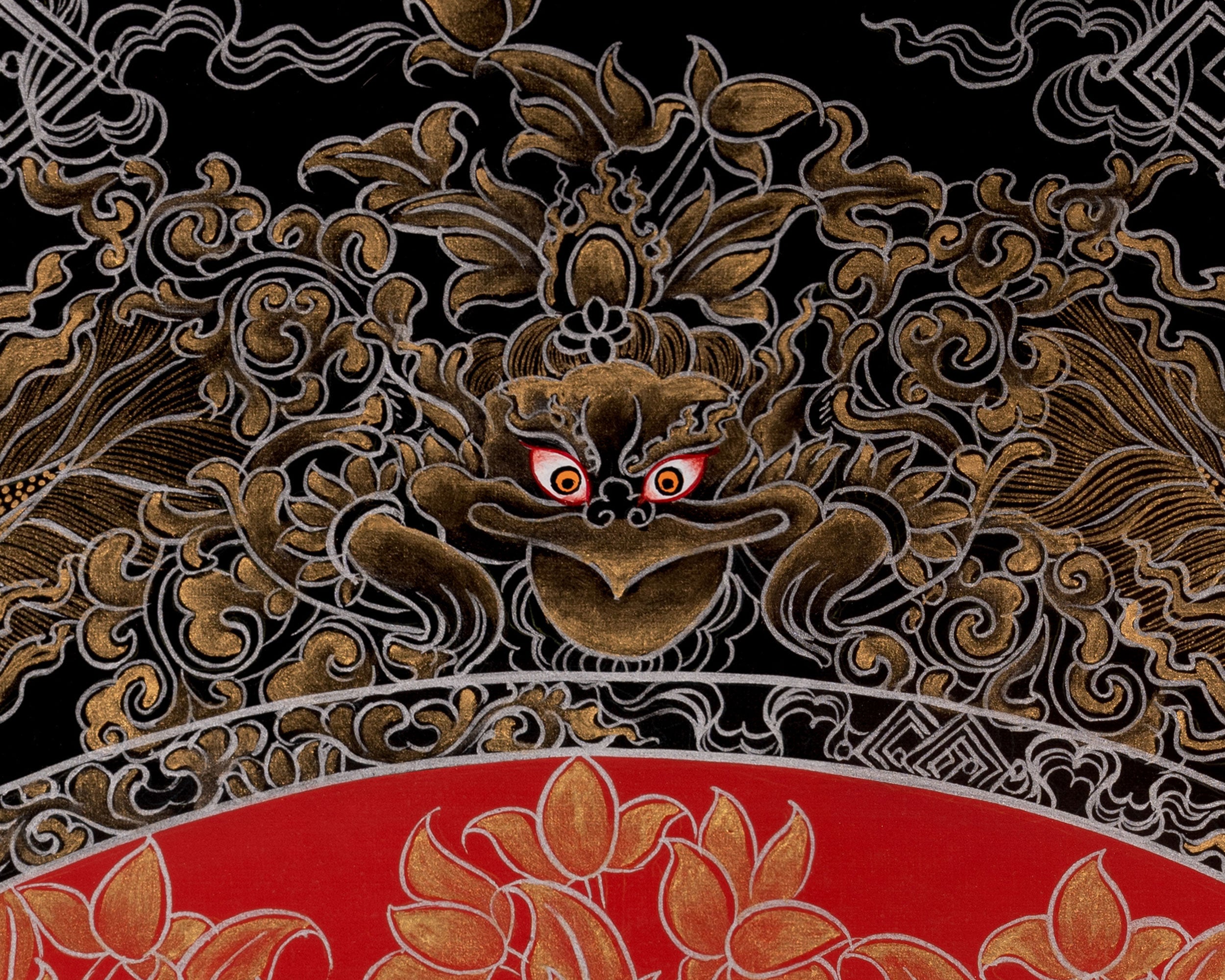 Manjushree Thangka Painting | Bodhisattva Of Wisdom | Religious Art