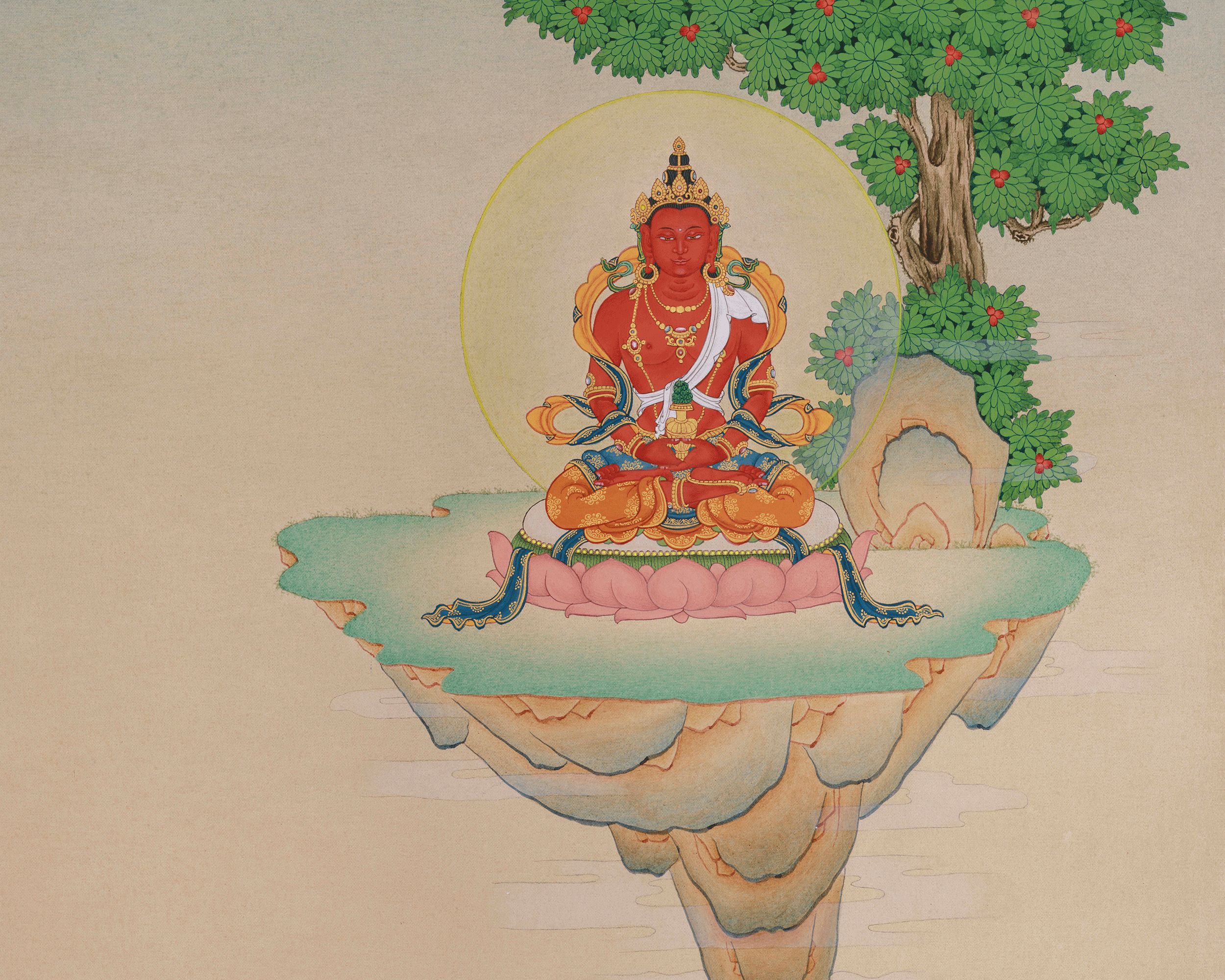 White Tara Healing Deity Thangka | Healing, Longevity and Compassion Art | Sita Tara