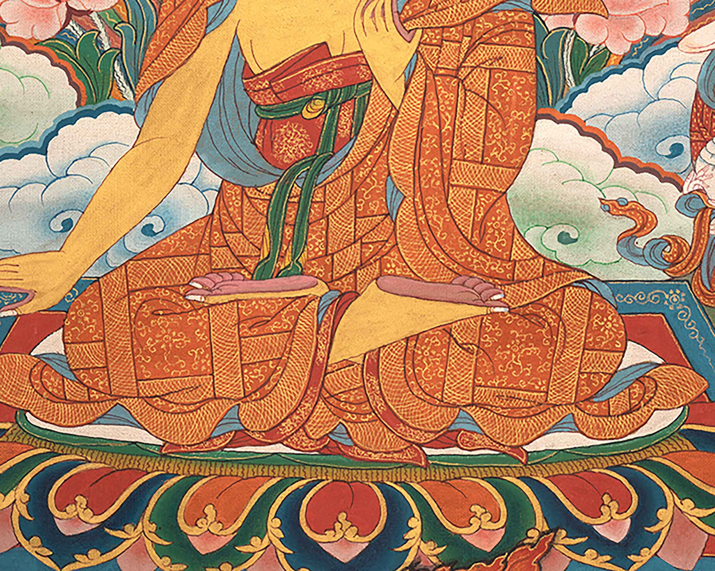 Buddha's 12 Deeds Thangka Print | Traditional gift