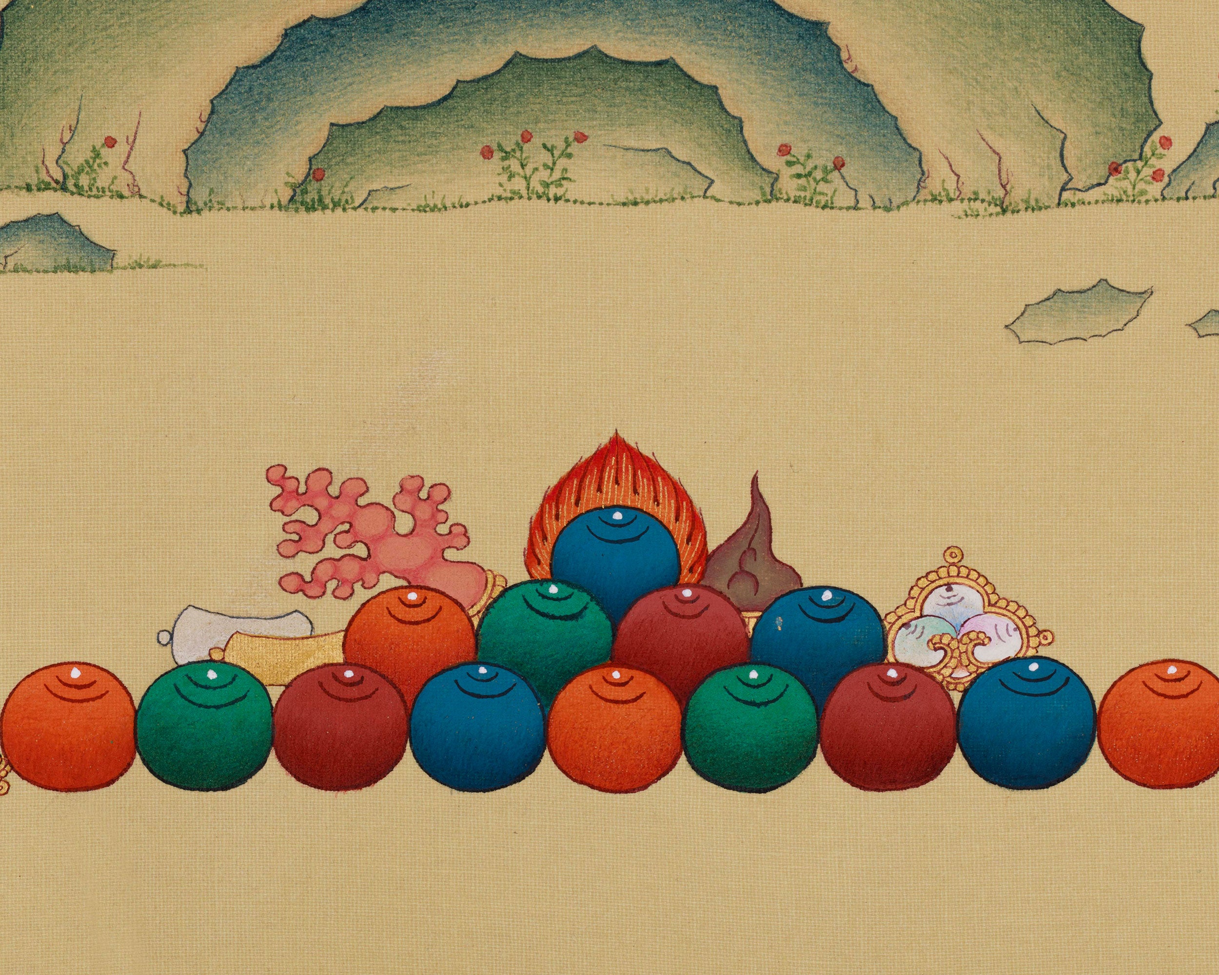 Rare Wisdom Bodhisattva Manjughosa | Traditional Masterpiece for Collectors