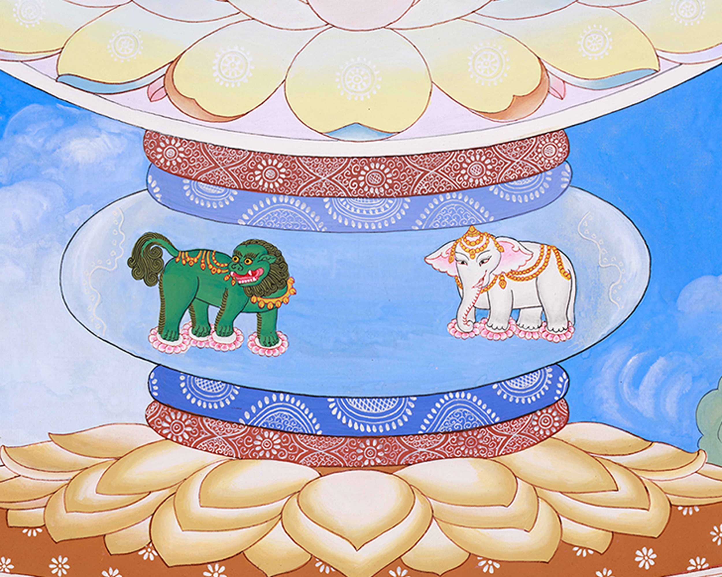 Cundi Thangka, Tantric Buddhist Goddess Art | Religious Art for Mediation