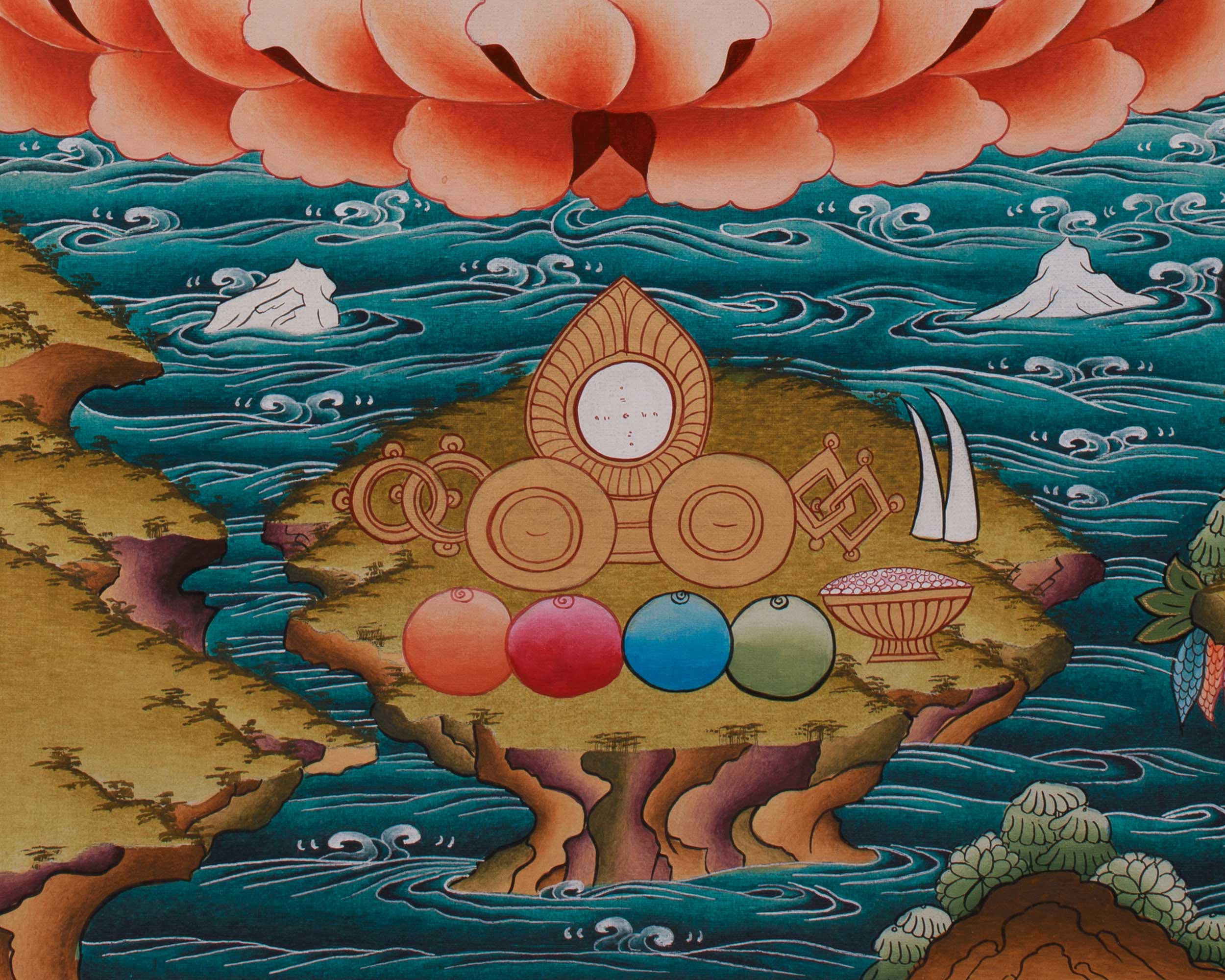 Tibetan Thangka of Guru Urgen Menla | Form of Guru Rinpoche Thangka