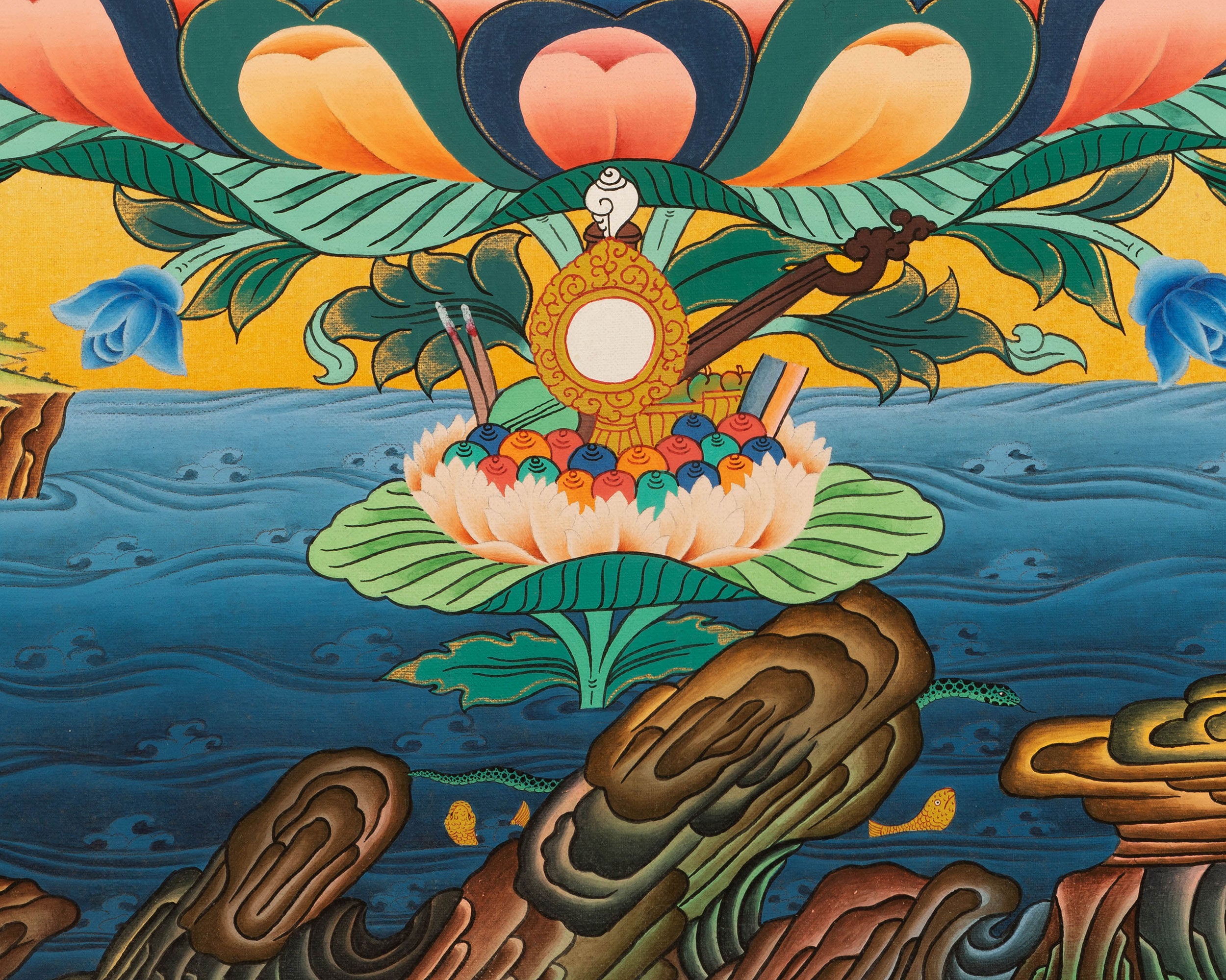 Tibetan White Tara Artwork | Sacred Goddess of Healing and Compassion
