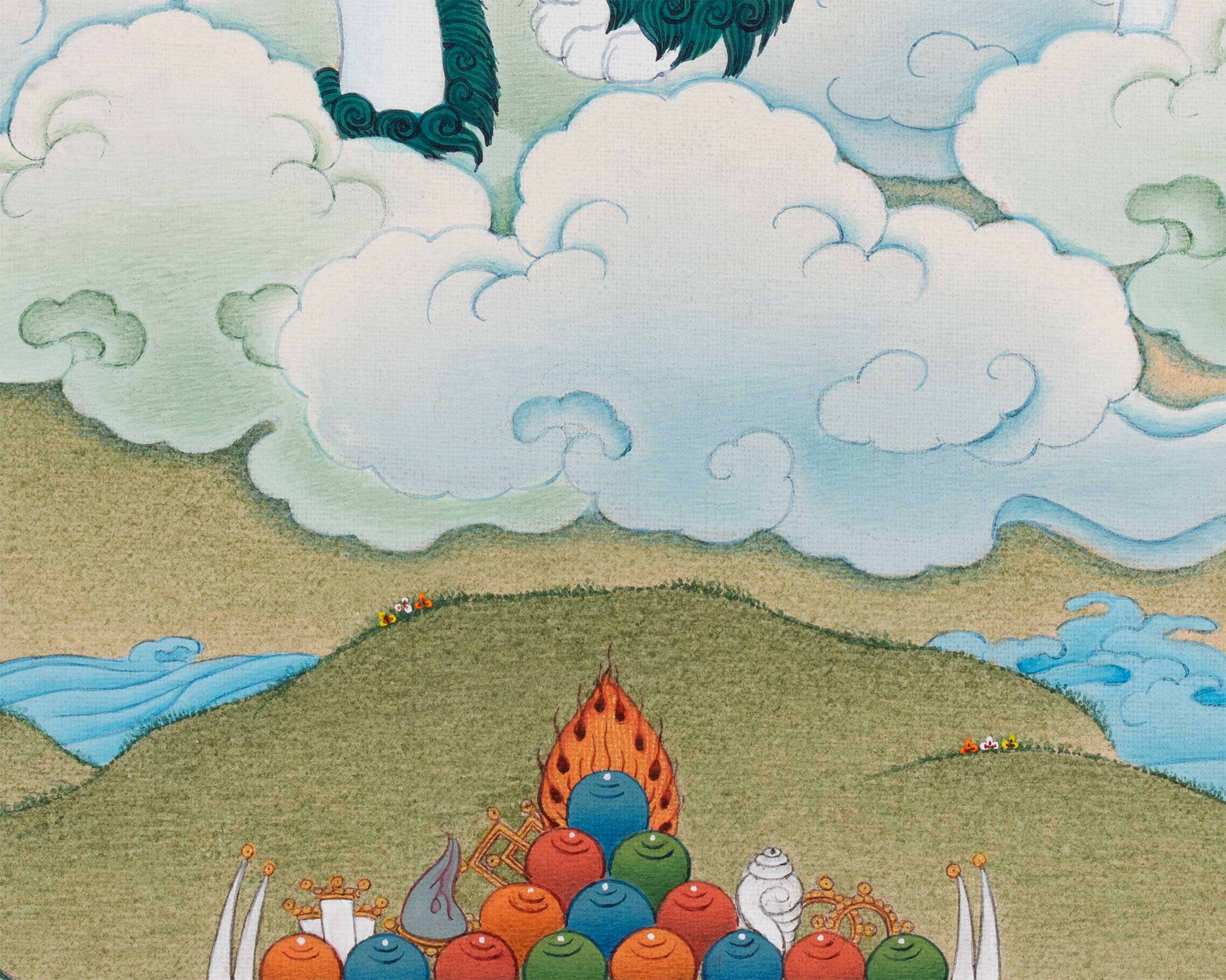 Tsheringma Canvas Print | Buddhist Goddess of Long Life